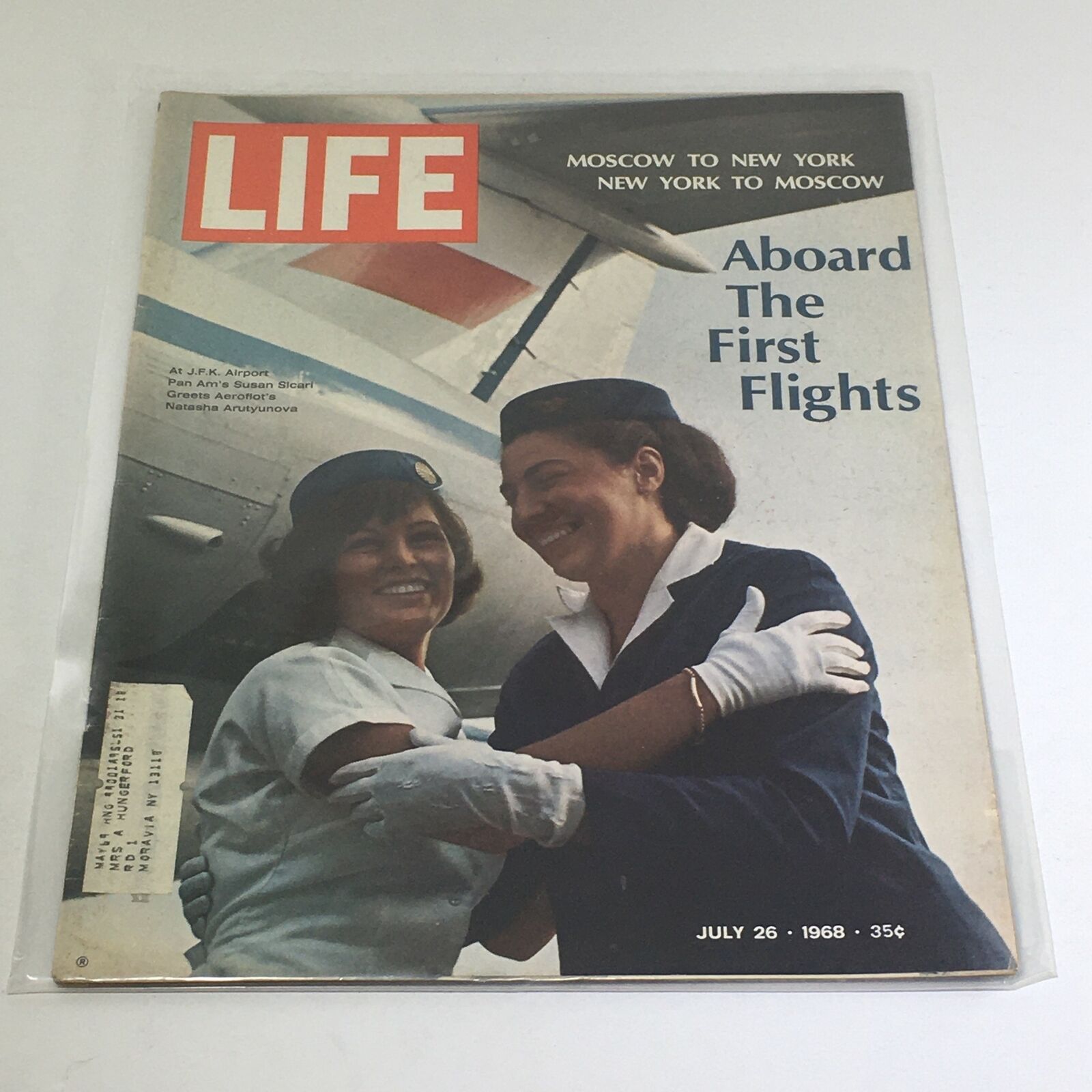 VTG Life Magazine: July 26 1968 - Aboard The First Flights Moscow to New York