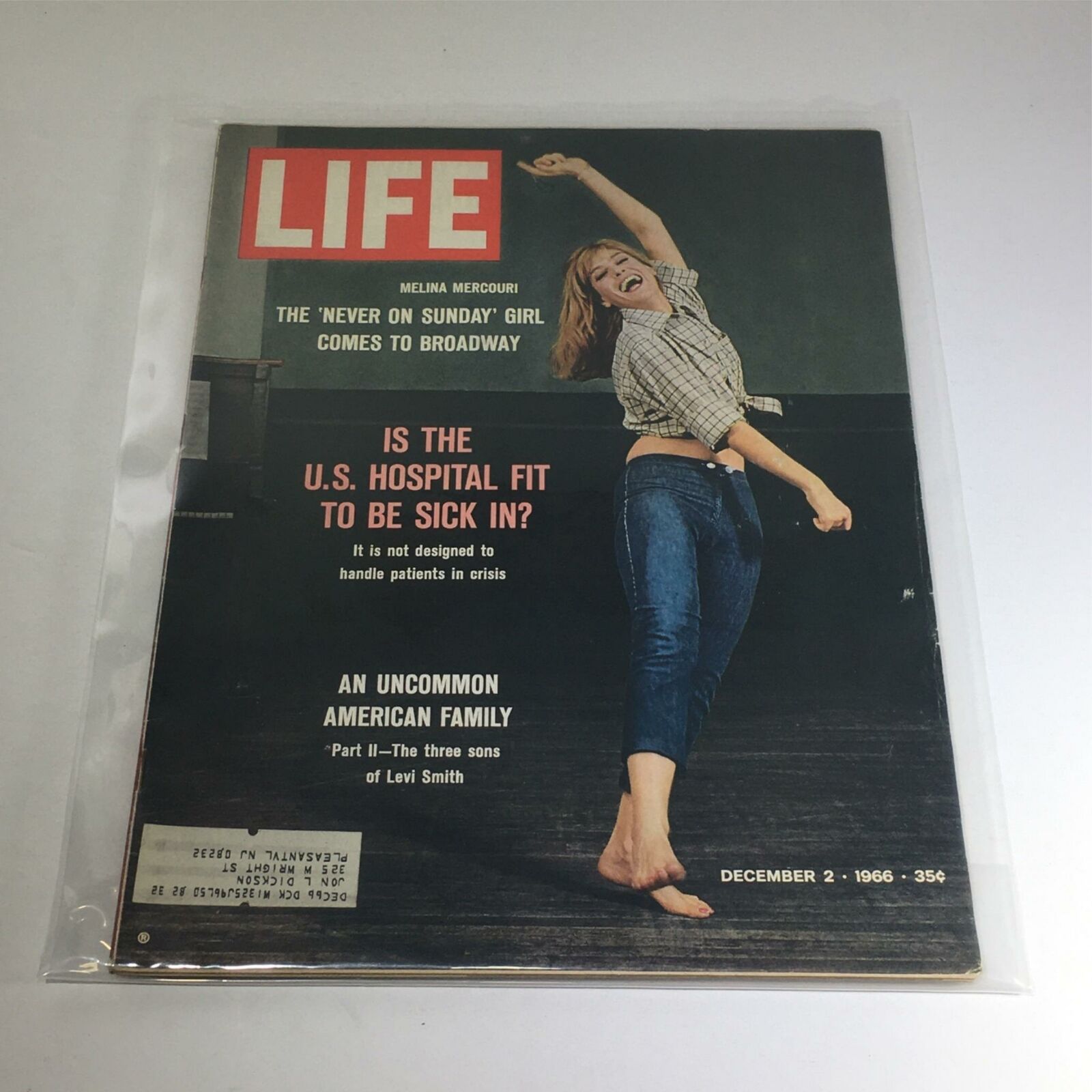 VTG Life Magazine: December 2 1966 - Melina Mercouri The 'Never On Sunday Girl'