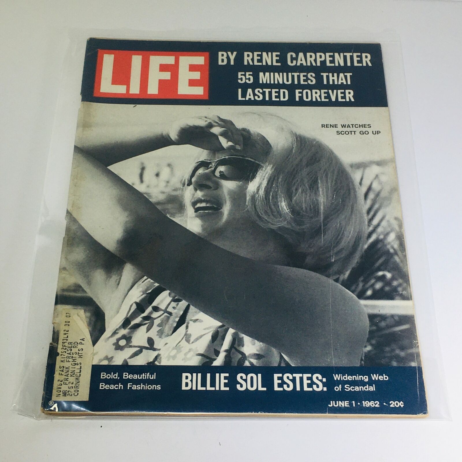 VTG Life Magazine: Jun 1 1962 - Rene Carpenter: 55 Minutes that Lasted Forever