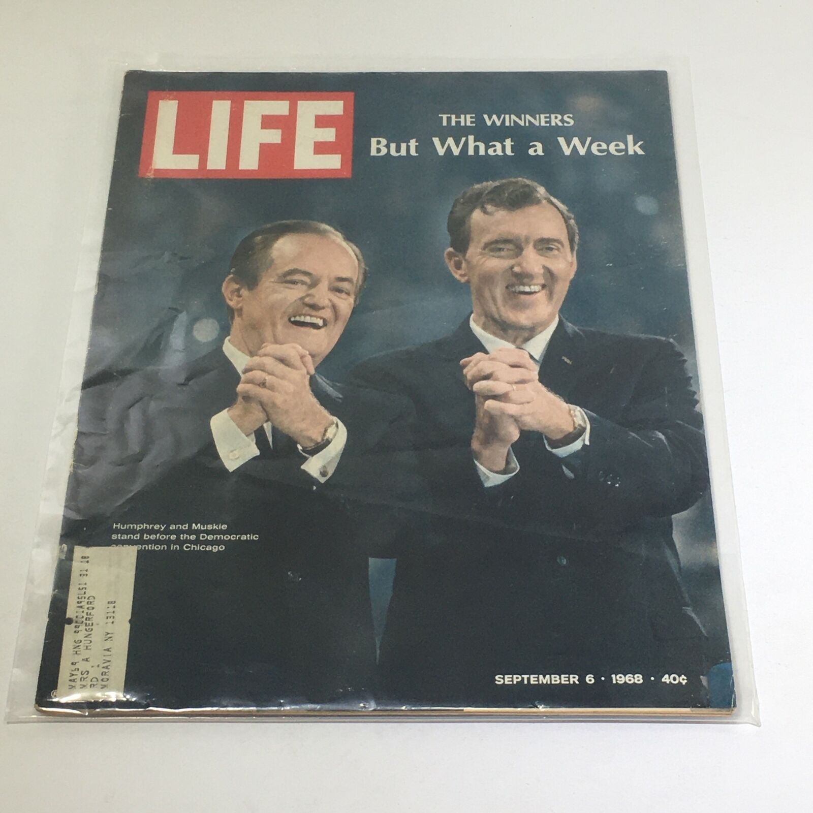 VTG Life Magazine: September 6 1968 - Humphrey & Muskie - Democratic Convention