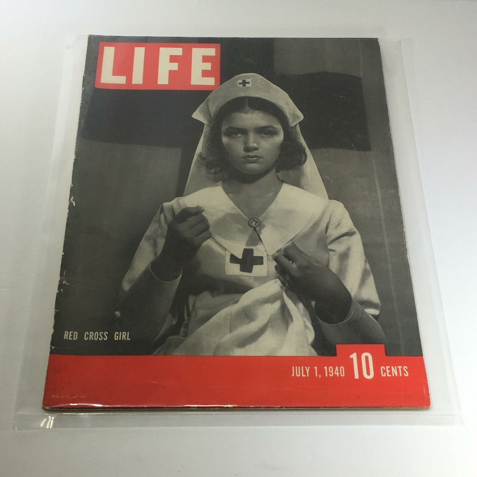 Vintage Life Magazine: July 1 1940 - Red Cross Girl