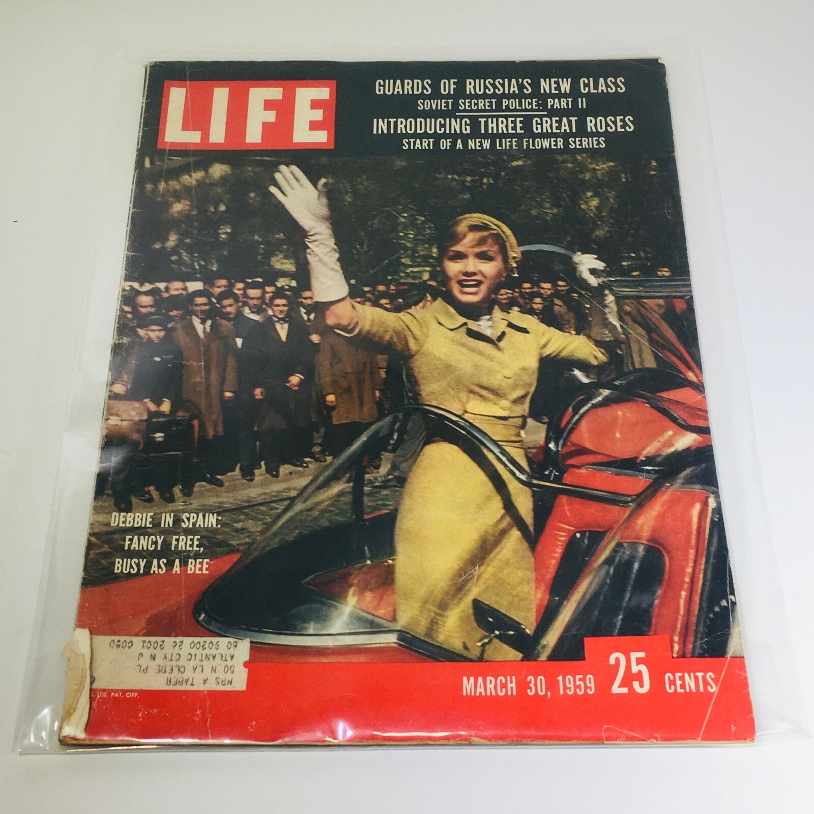 VTG Life Magazine: March 30 1959 - Debbie in Spain/Guard's  of Russia/Flowers