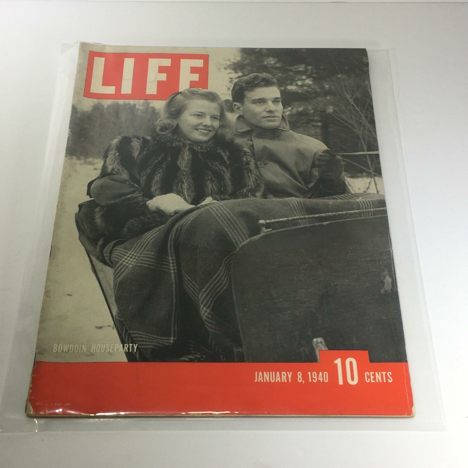 Vintage Life Magazine: January 8 1940 - Bowdoin Houseparty