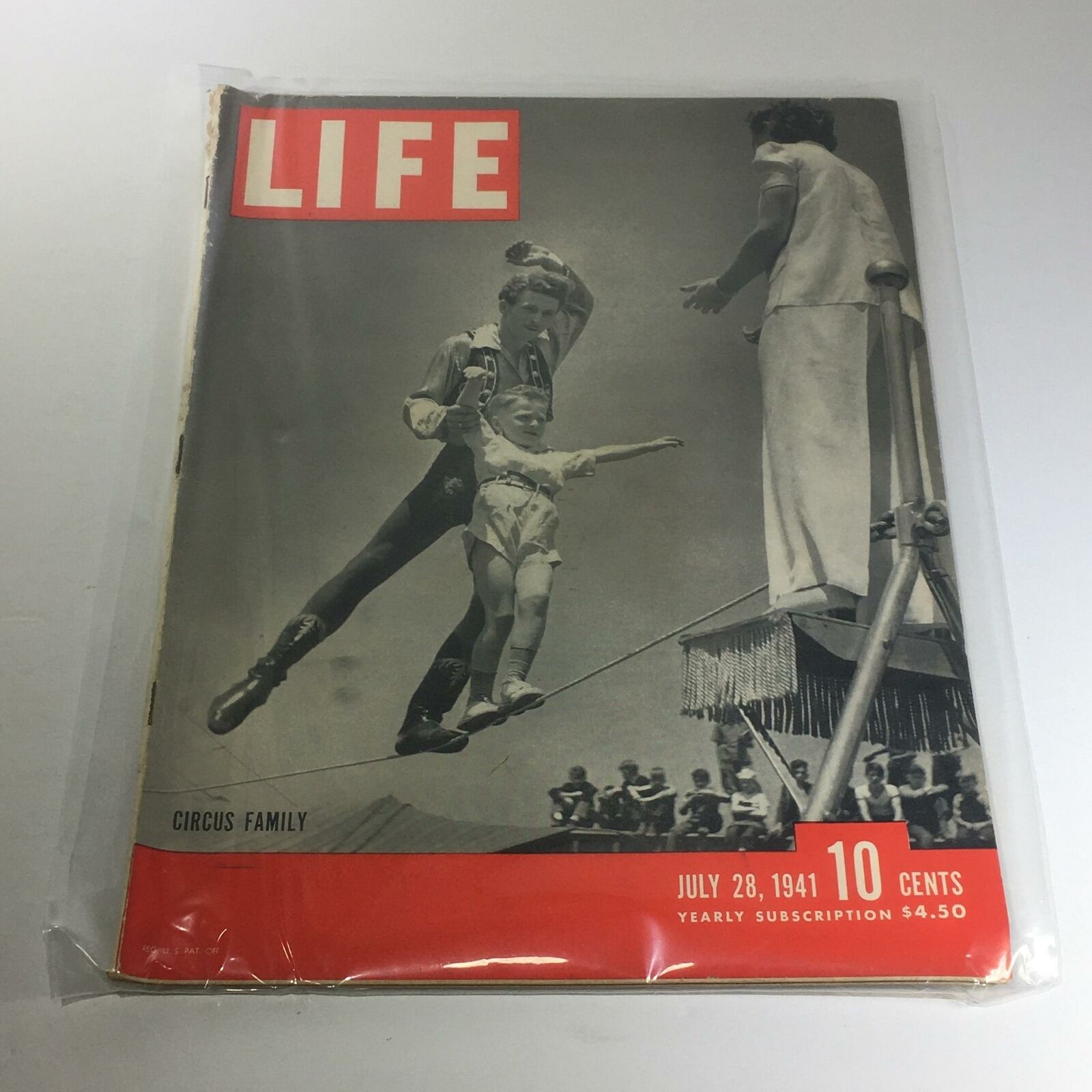 Vintage Life Magazine: July 28 1941 - Circus Family / Germany War / WWII