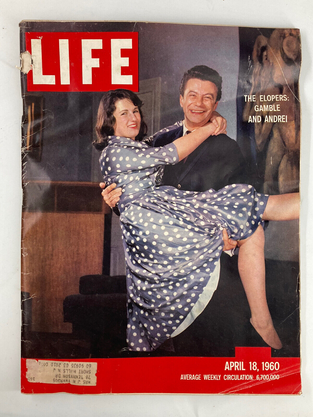 Life Magazine April 18 1960 The Elopers Gamble & Andrei Spring In Central Park