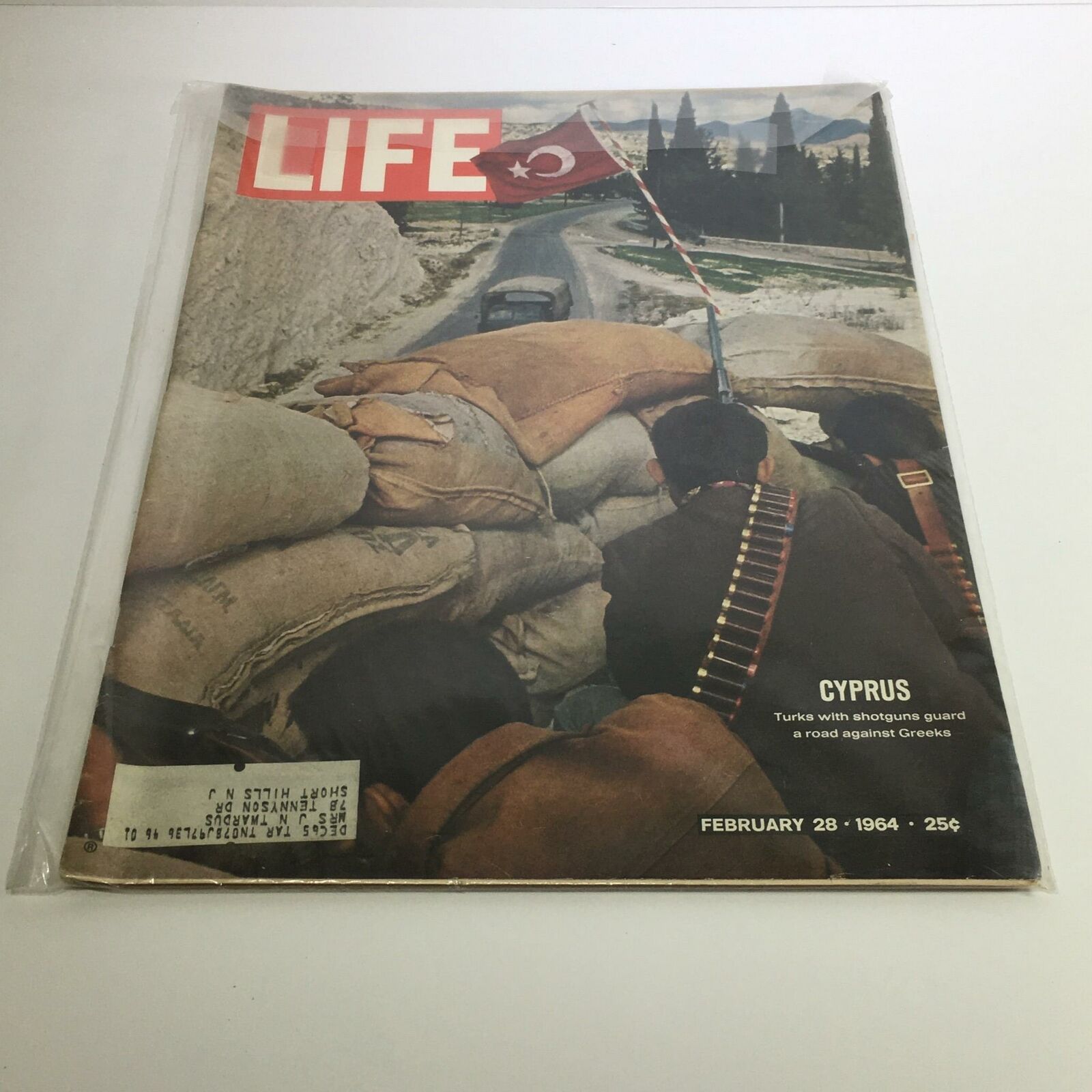 Life Magazine February 28 1964 Cyprus Turks Guard Road Against Greeks