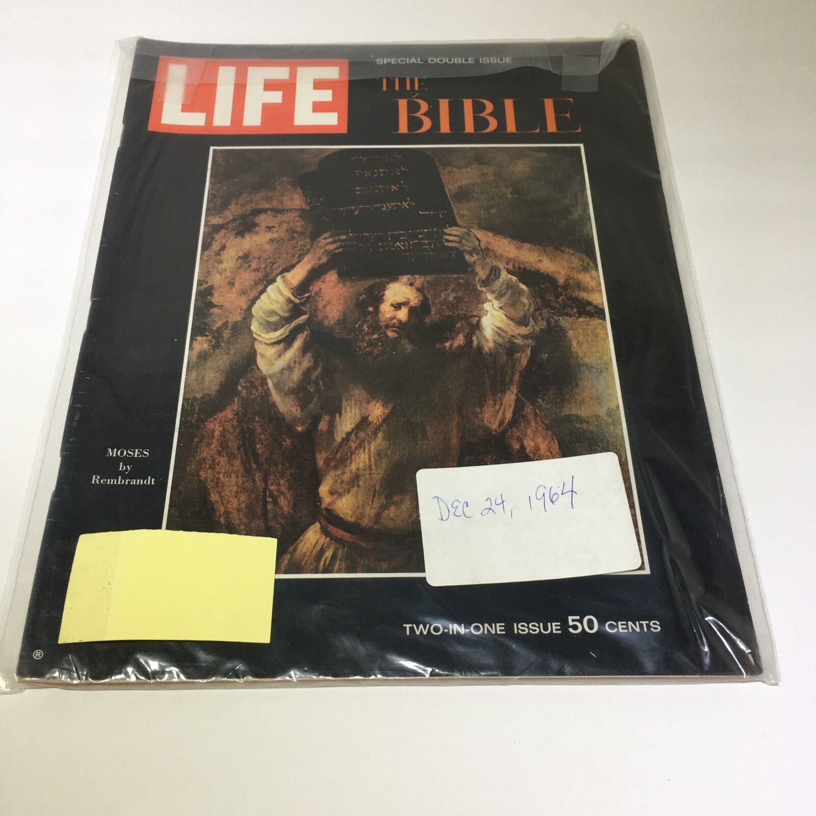 VTG Life Magazine December 24 1964 - Moses by Rembrandt / The Bible