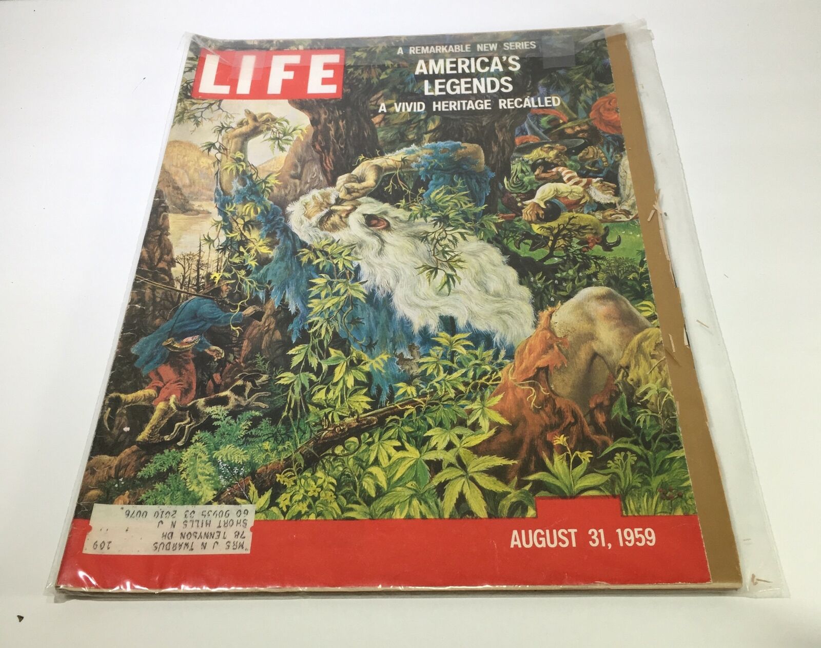 VTG Life Magazine August 21 1959 America's Legends A Vivid Heritage Recalled