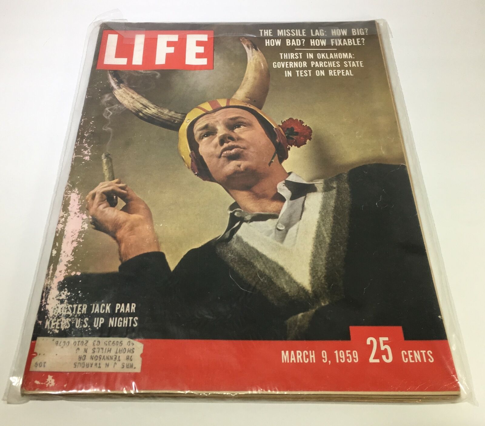 Life Magazine: March 9 1959 Gagster Jack Paar Keeps U.S Up Nights Cover