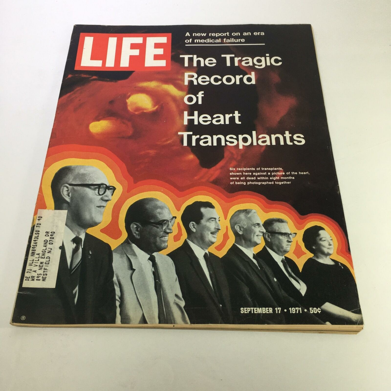 Life Magazine: September. 17, 1971 - The Tragic Record of Heart Transplants