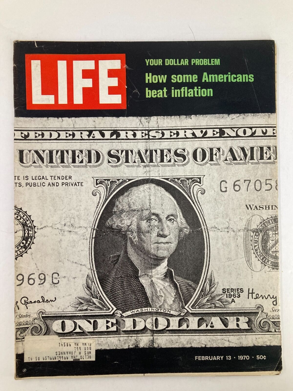 VTG Life Magazine February 13 1970 How Some Americans Beat Inflation