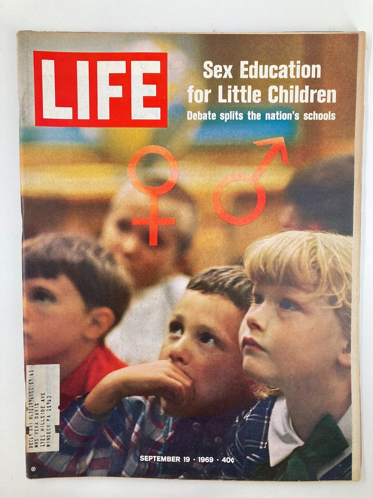 VTG Life Magazine September 19 1969 Sex Education for Little Children