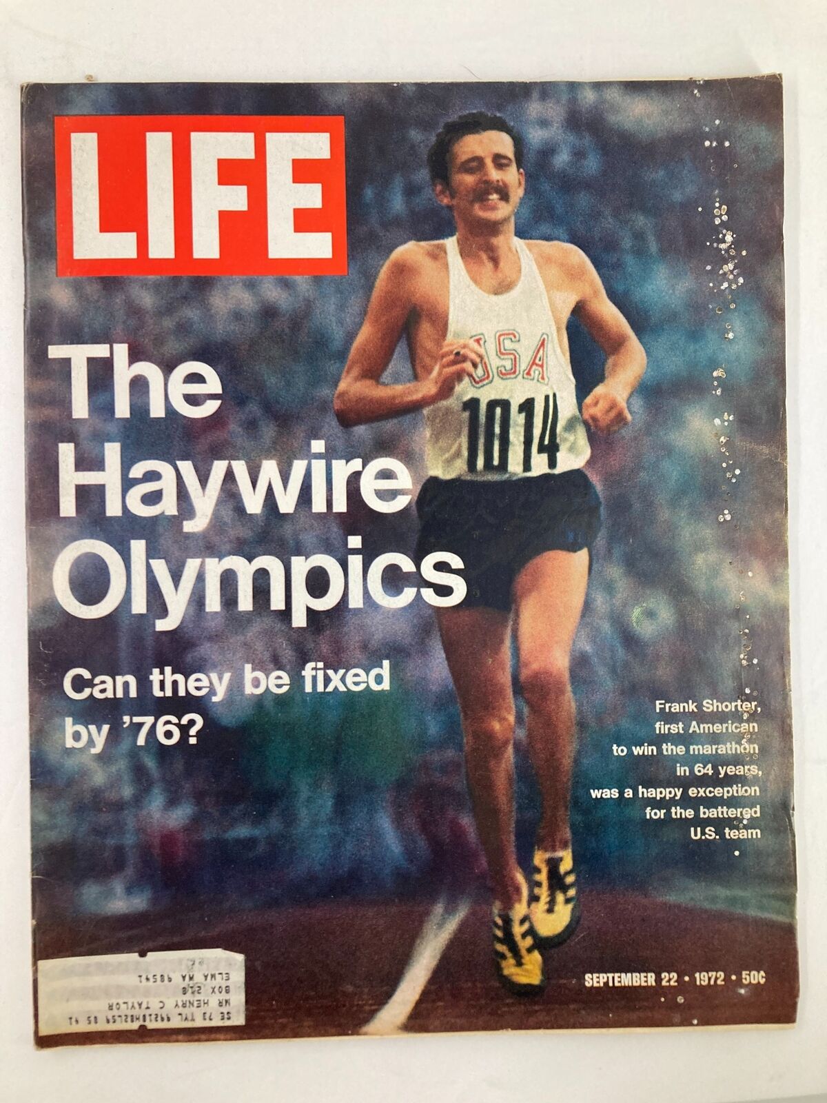 VTG Life Magazine September 22 1972 Frank Shorter The Haywire Olympics