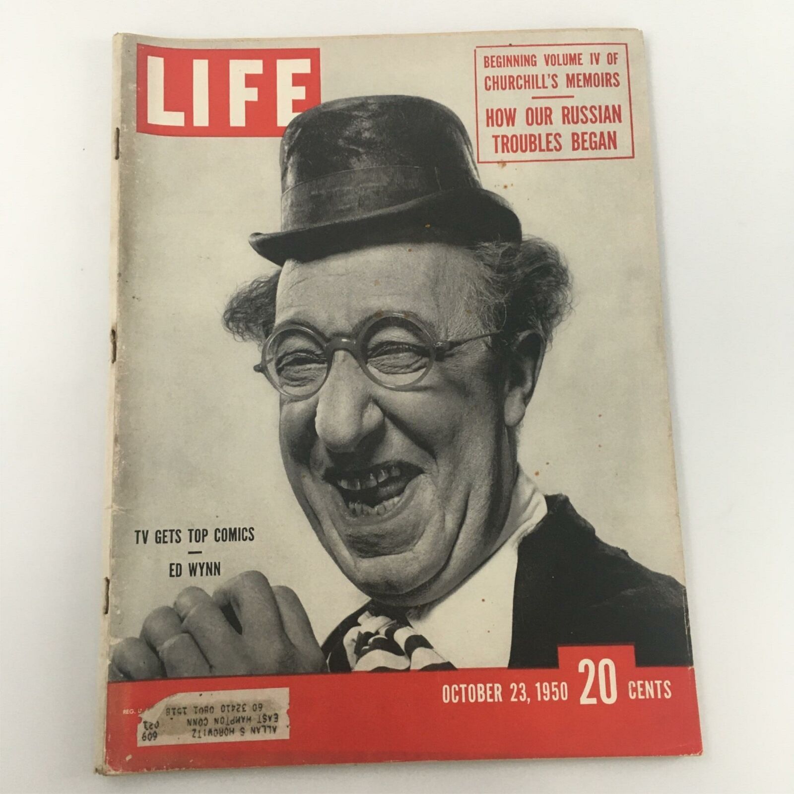 VTG Life Magazine October 23, 1950 Ed Wynn, Churchill's Memoirs