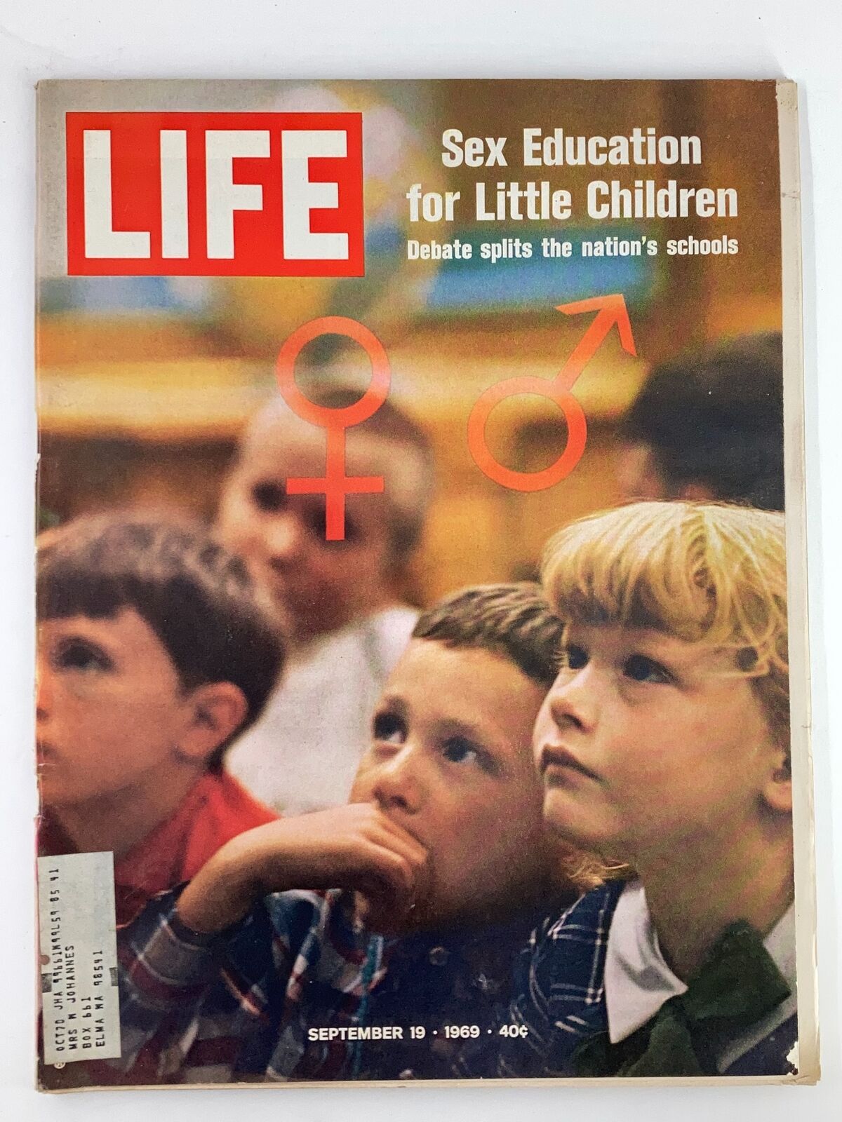 VTG Life Magazine September 19 1969 Sex Education for Little Children