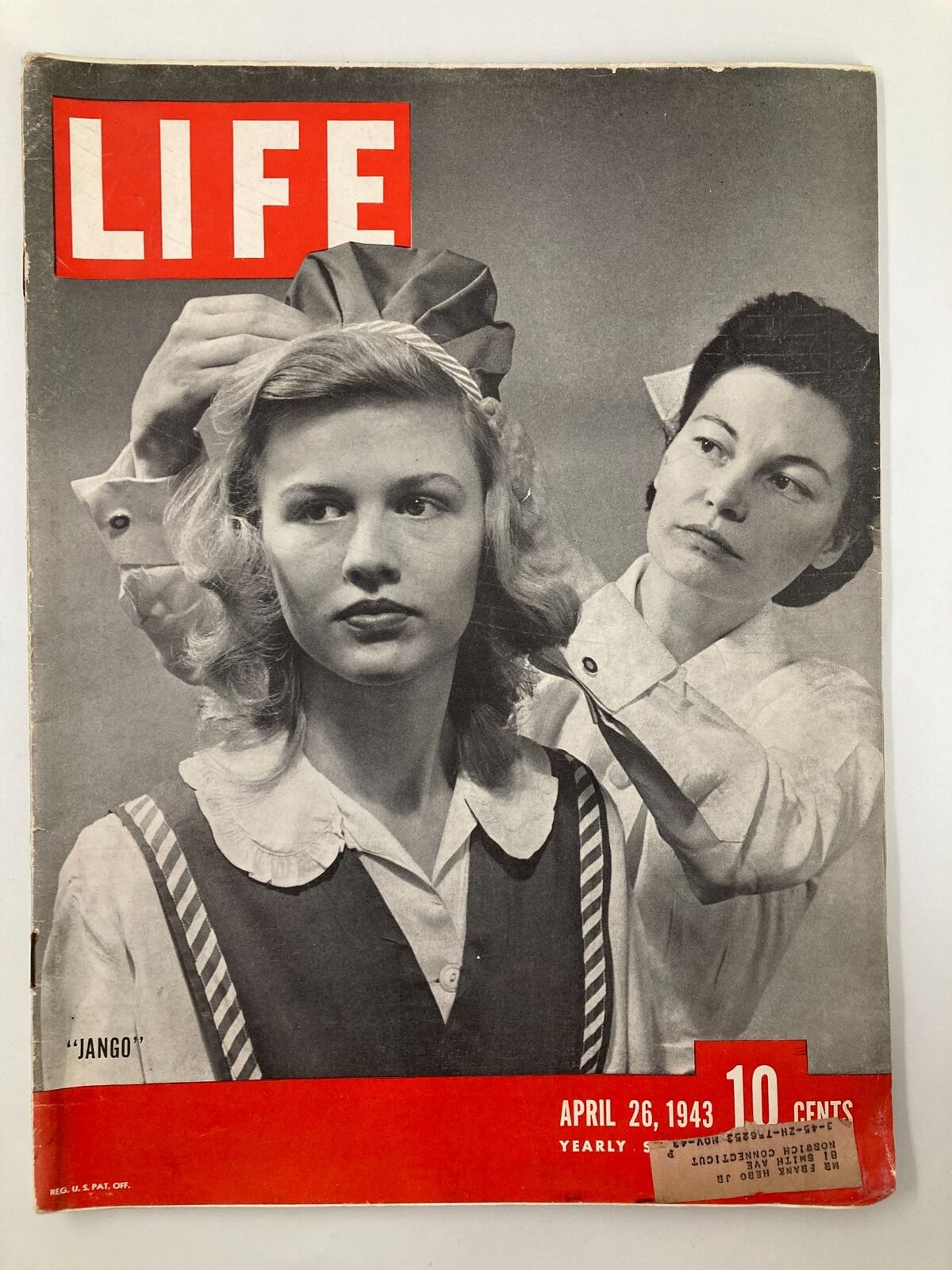 VTG Life Magazine April 26 1943 Jango, Americans in Tunisia & Jennifer Jones