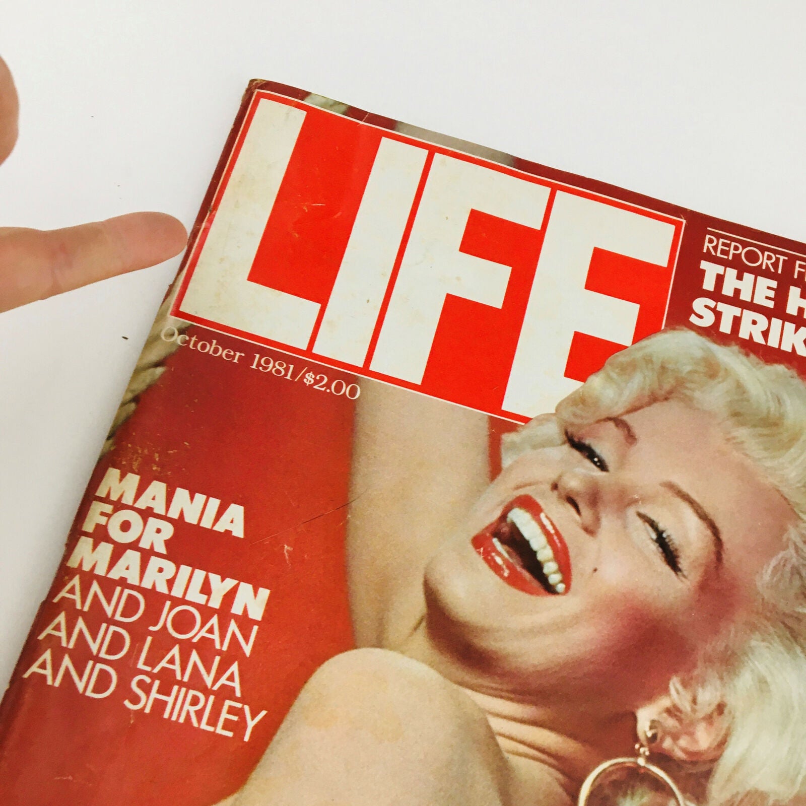 VTG Life Magazine October 1981 Mania for Marilyn, Joan, Lana and Shirley