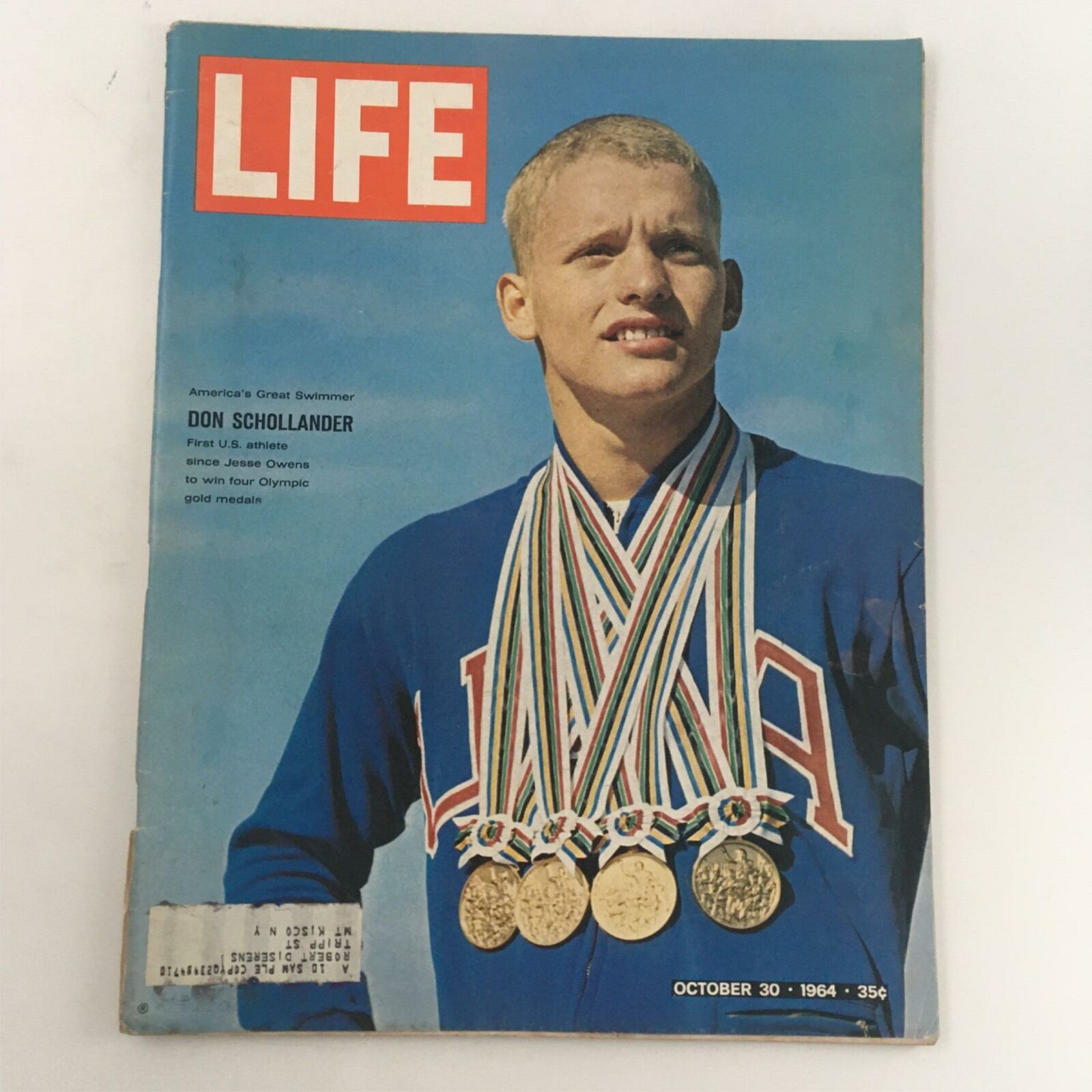 VTG Life Magazine October 30, 1964 Don Schollander America's Great Swimmer