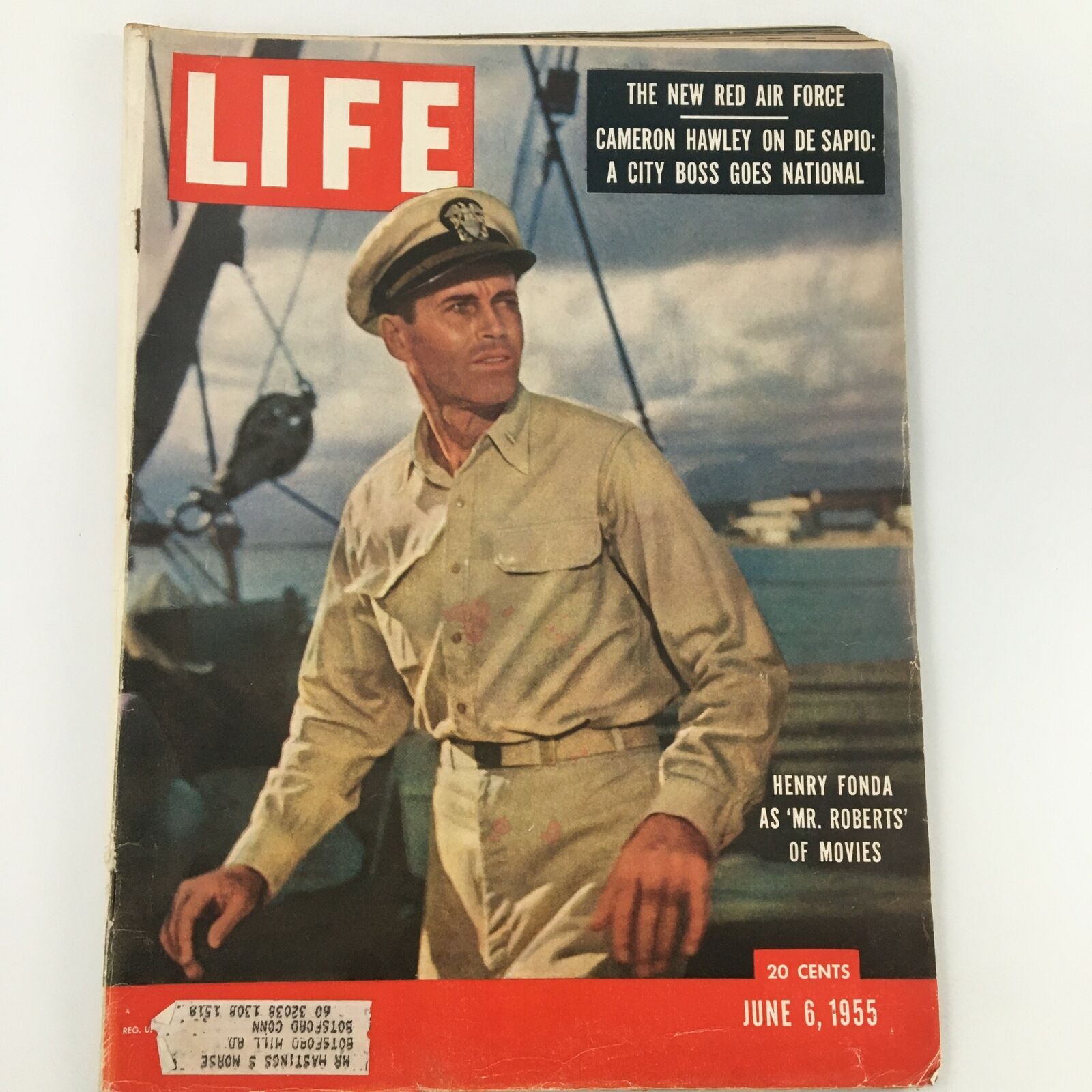 VTG Life Magazine June 6 1955 Henry Fonda as 'Mr. Roberts' of Movies Feature