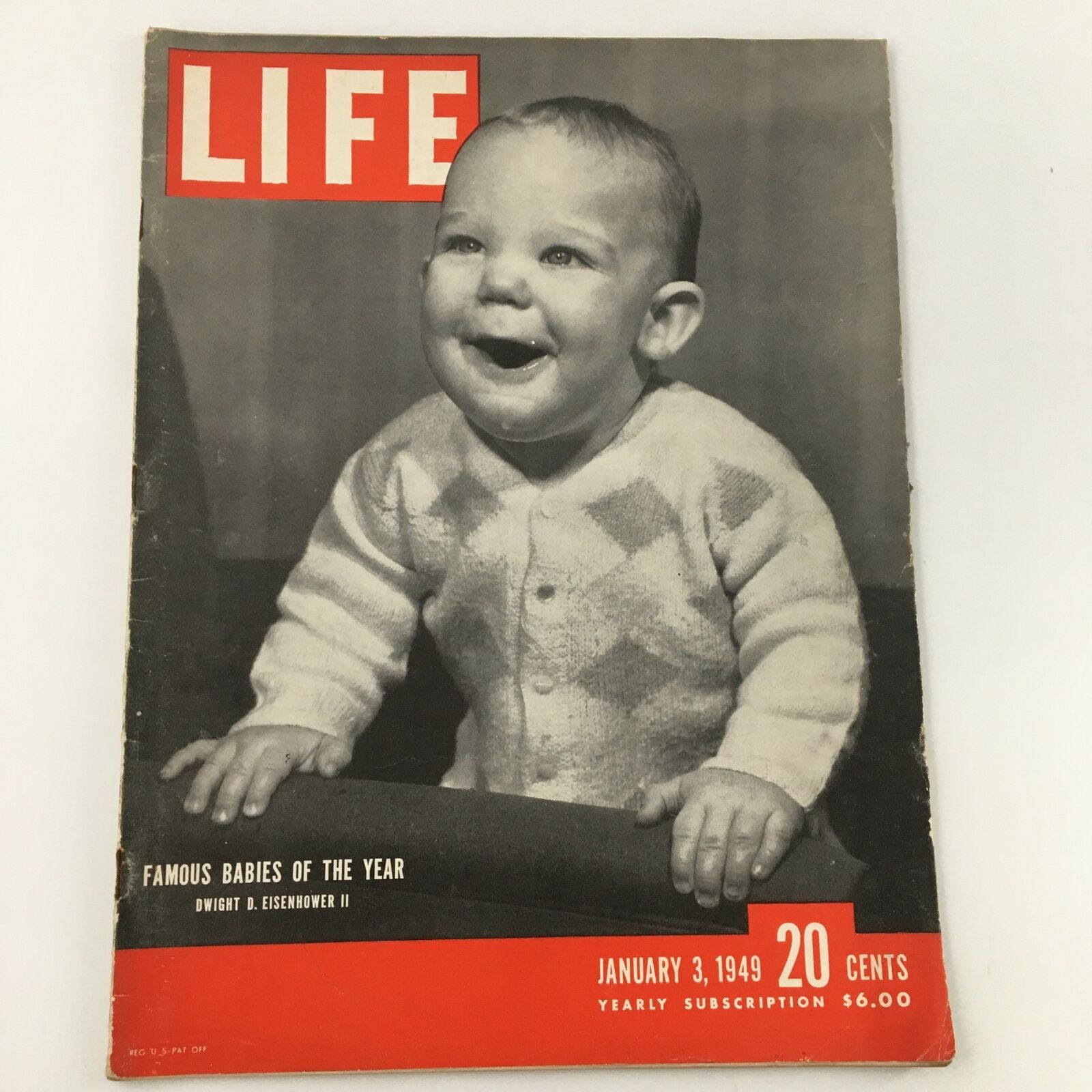 VTG Life Magazine January 3 1949 Famous Babies of the Year Dwight Eisenhower II