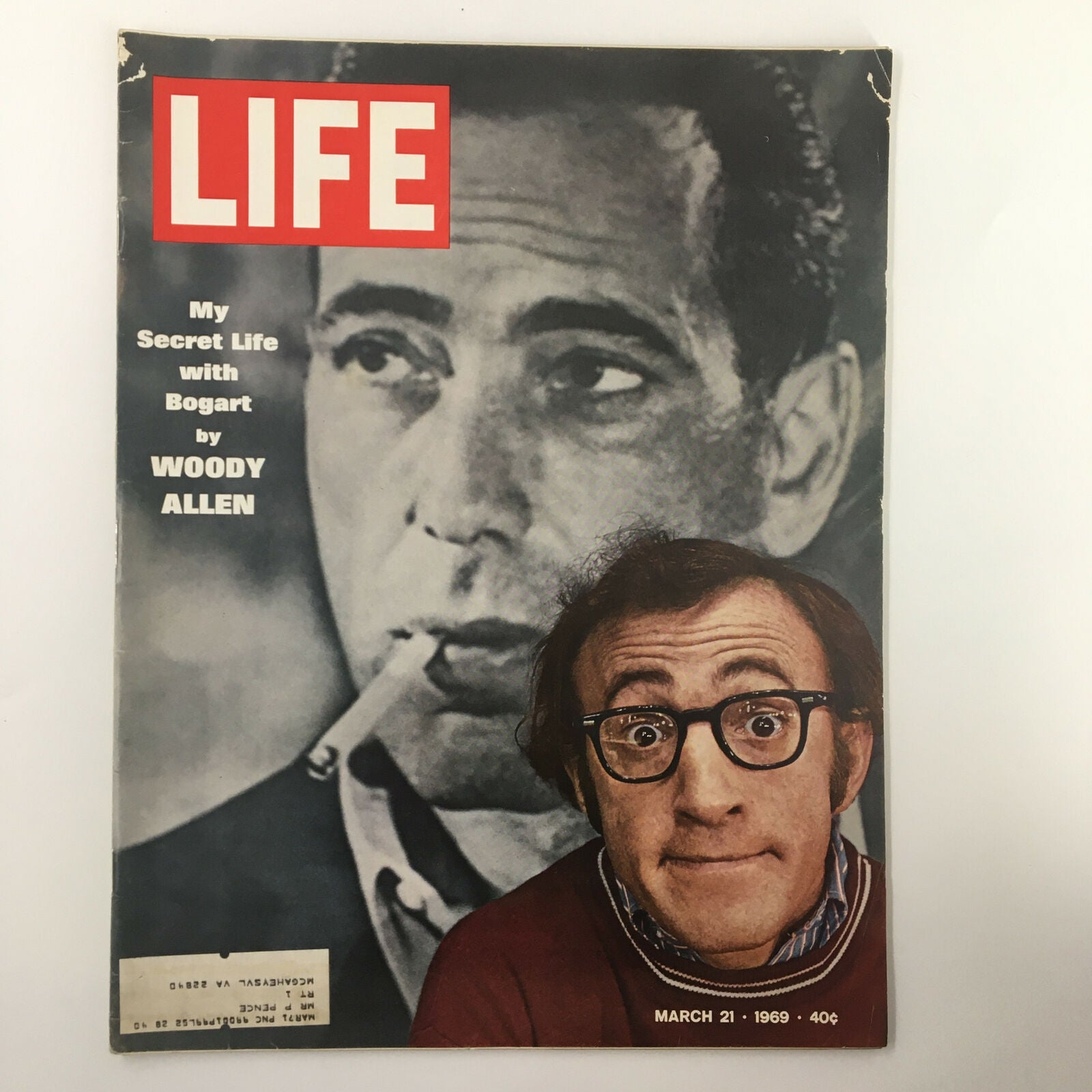 VTG Life Magazine March 21 1969 My Secret Life with Bogart by Woody Allen