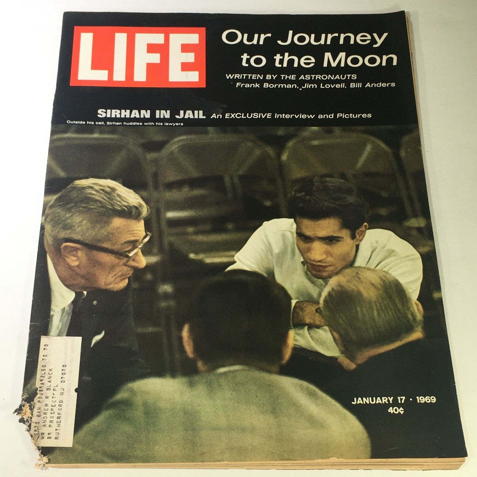 VTG Life Magazine January 17 1969 - Our Journey To The Moon by Frank, Jim & Bill