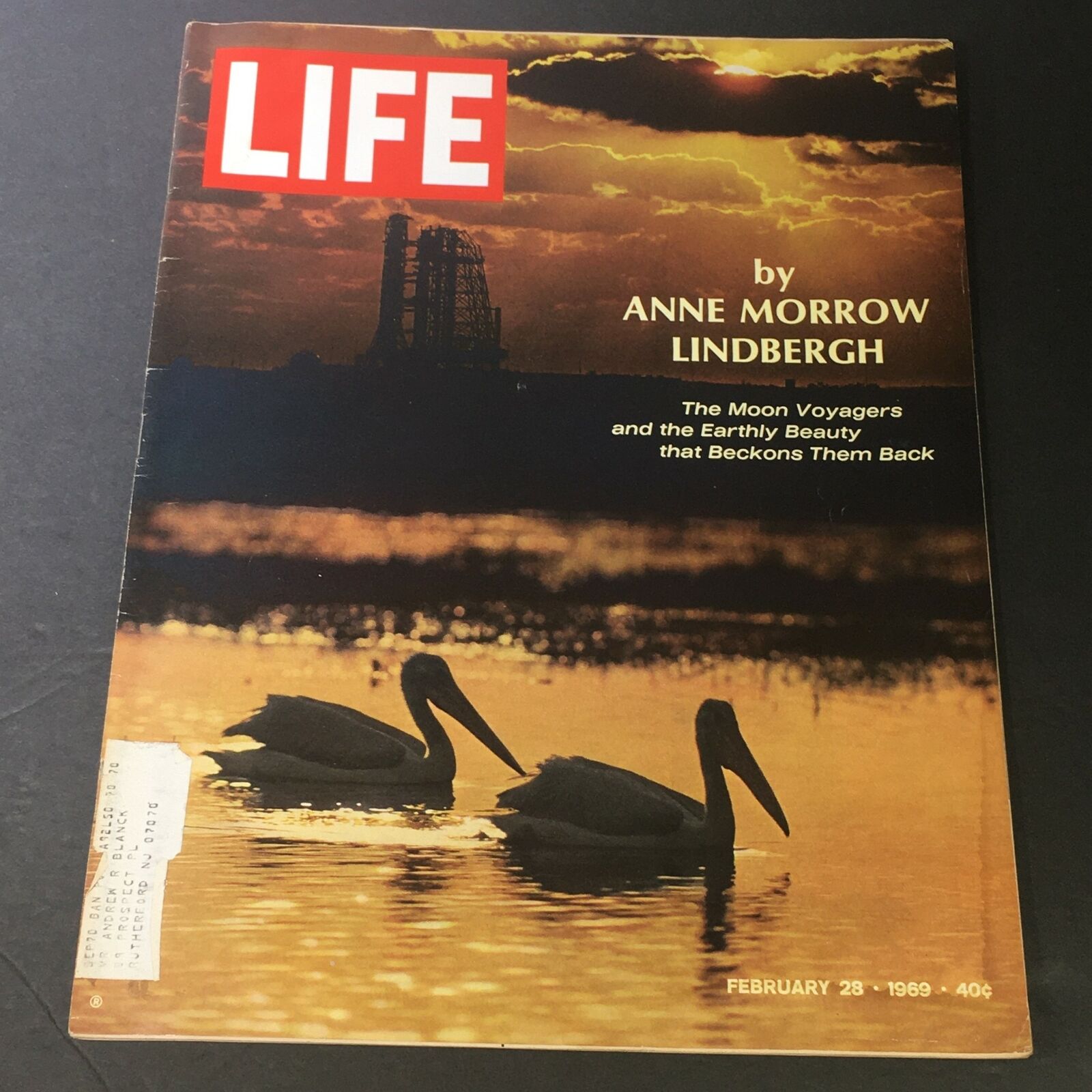 VTG Life Magazine February 28 1969 - The Moon Voyagers by Anne Morrow Lindbergh