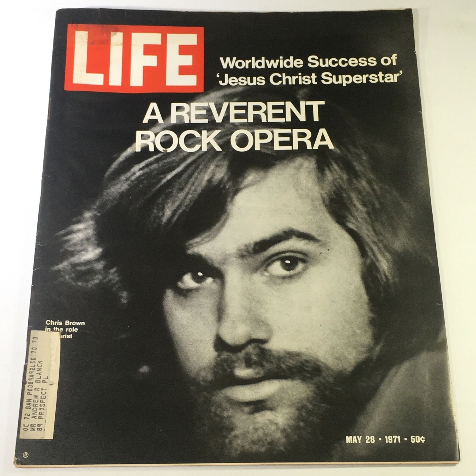 VTG Life Magazine May 28 1971 - Chris Brown in The Reverent Rock Opera Jesus