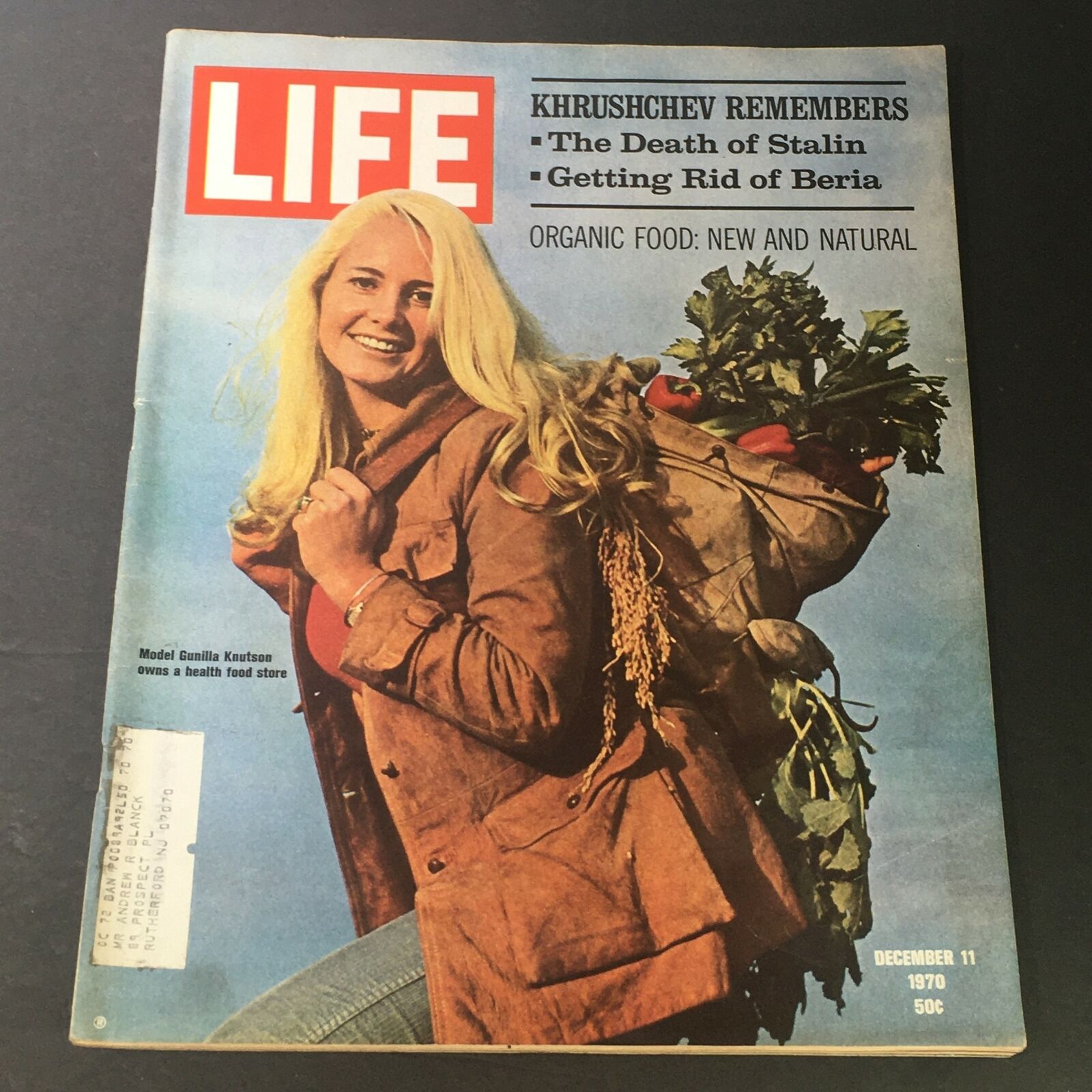 VTG Life Magazine December 11 1970 - Model Gunilla Knutson / Nikita Khrushchev