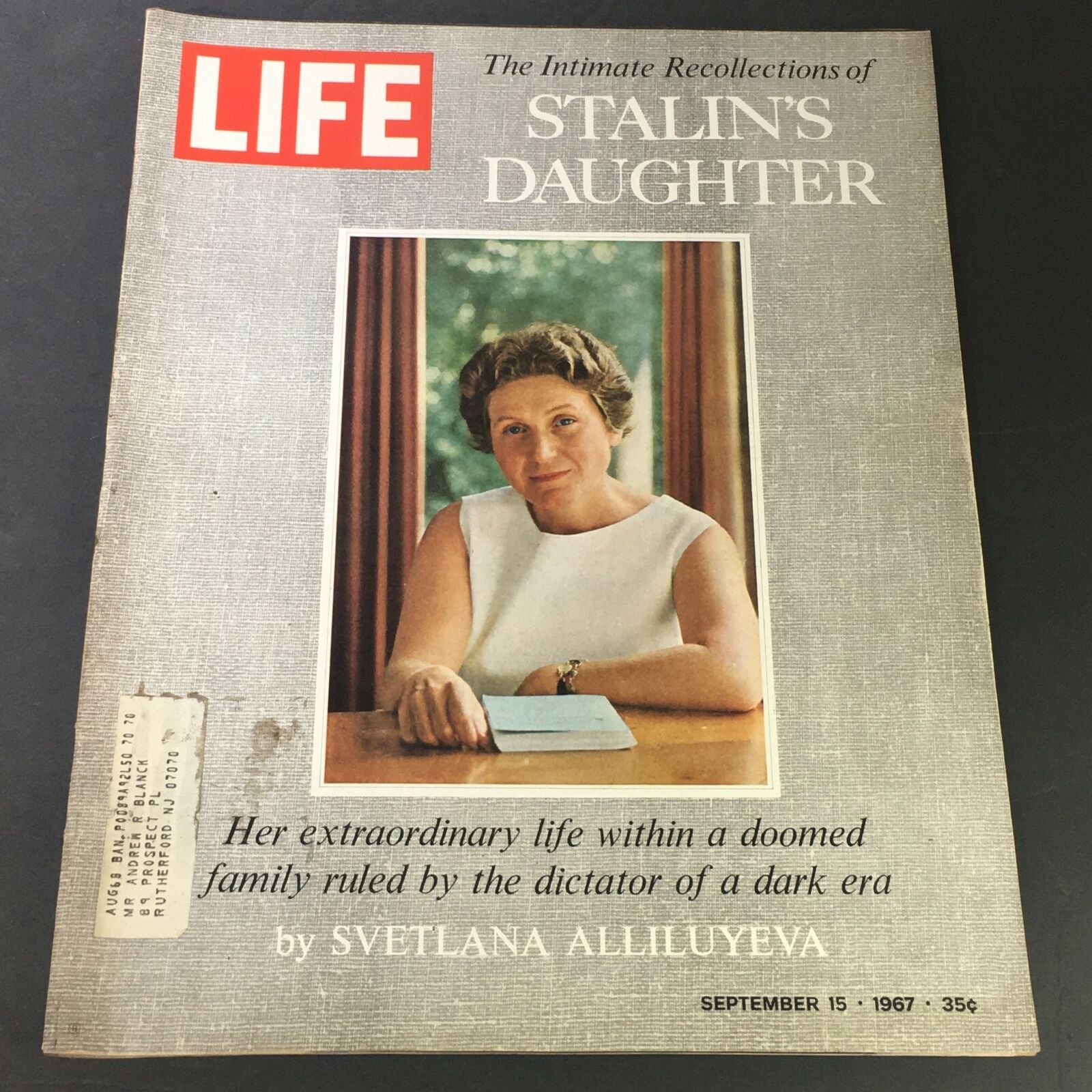 VTG Life Magazine September 15 1967 - Svetlana Alliluyeva Intimate Recollection