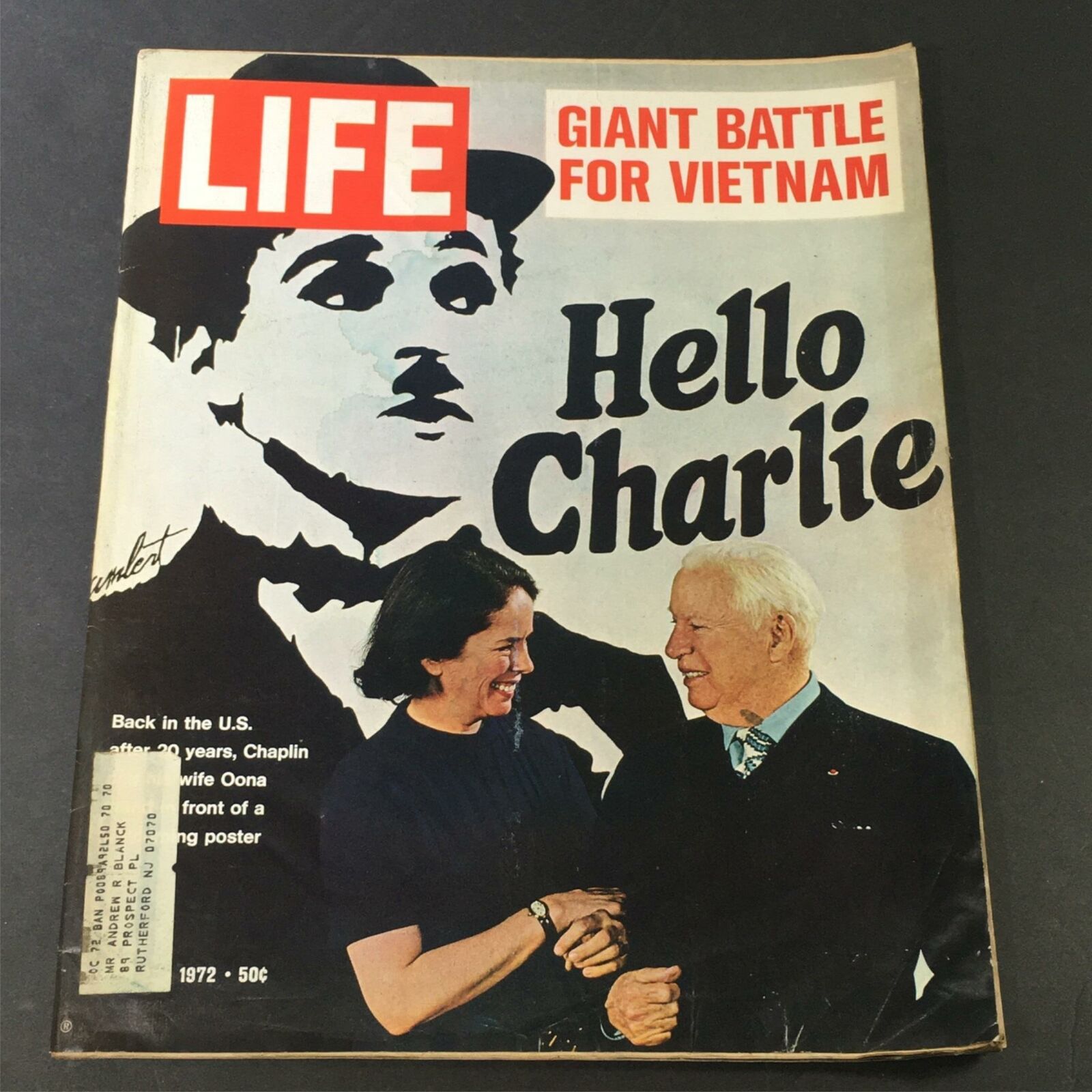 VTG Life Magazine April 21 1972 - Charlie Chaplin / Giant Battle For Vietnam