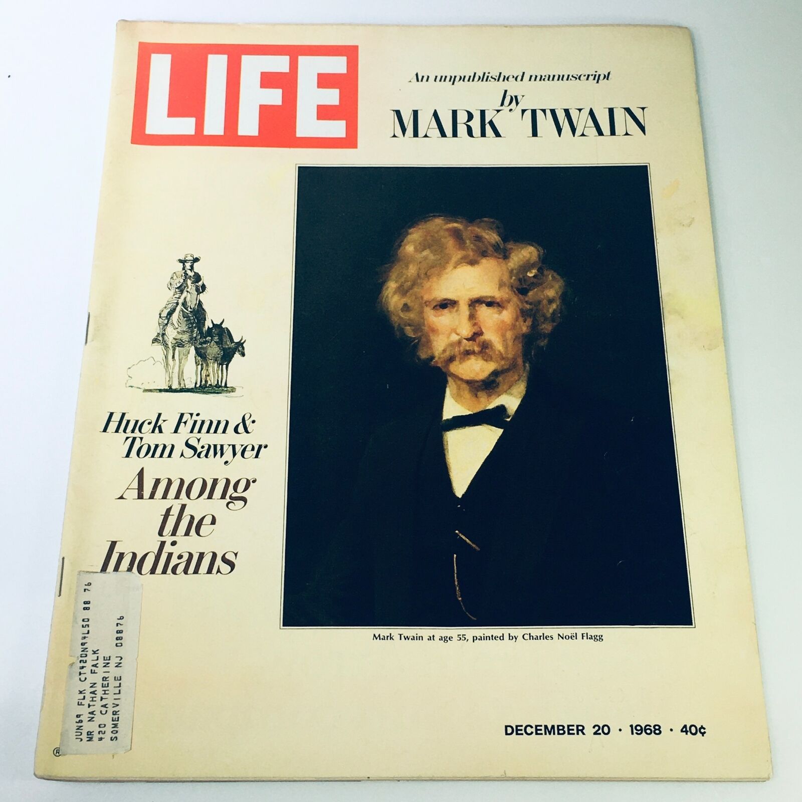 VTG Life Magazine December 20 1968 - Mark Twain Painted by Charles Noel Flagg