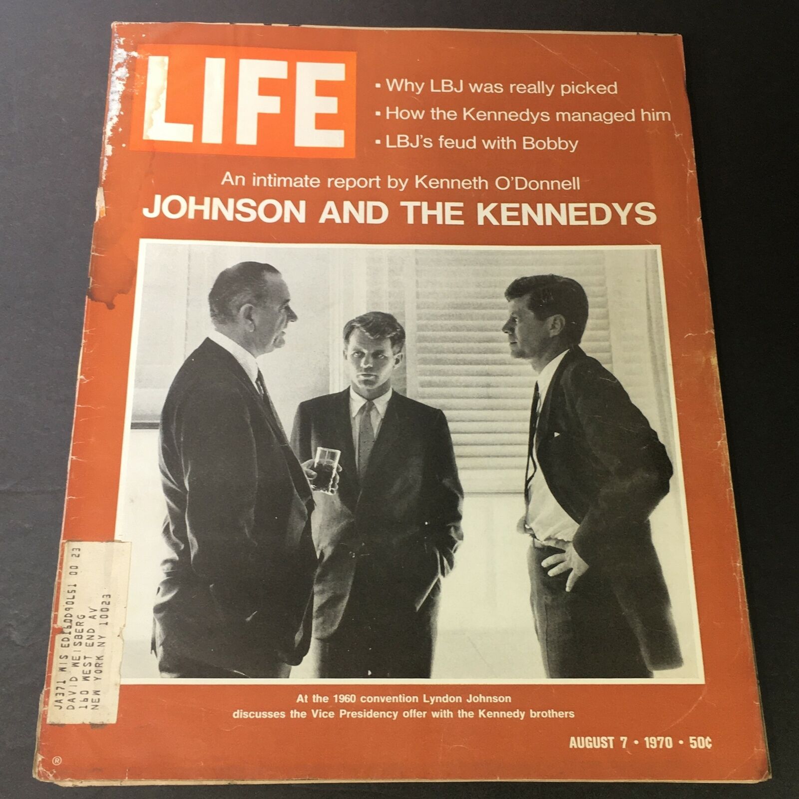 VTG Life Magazine August 7 1970 - Lyndon Johnson Discusses Vice Presidency