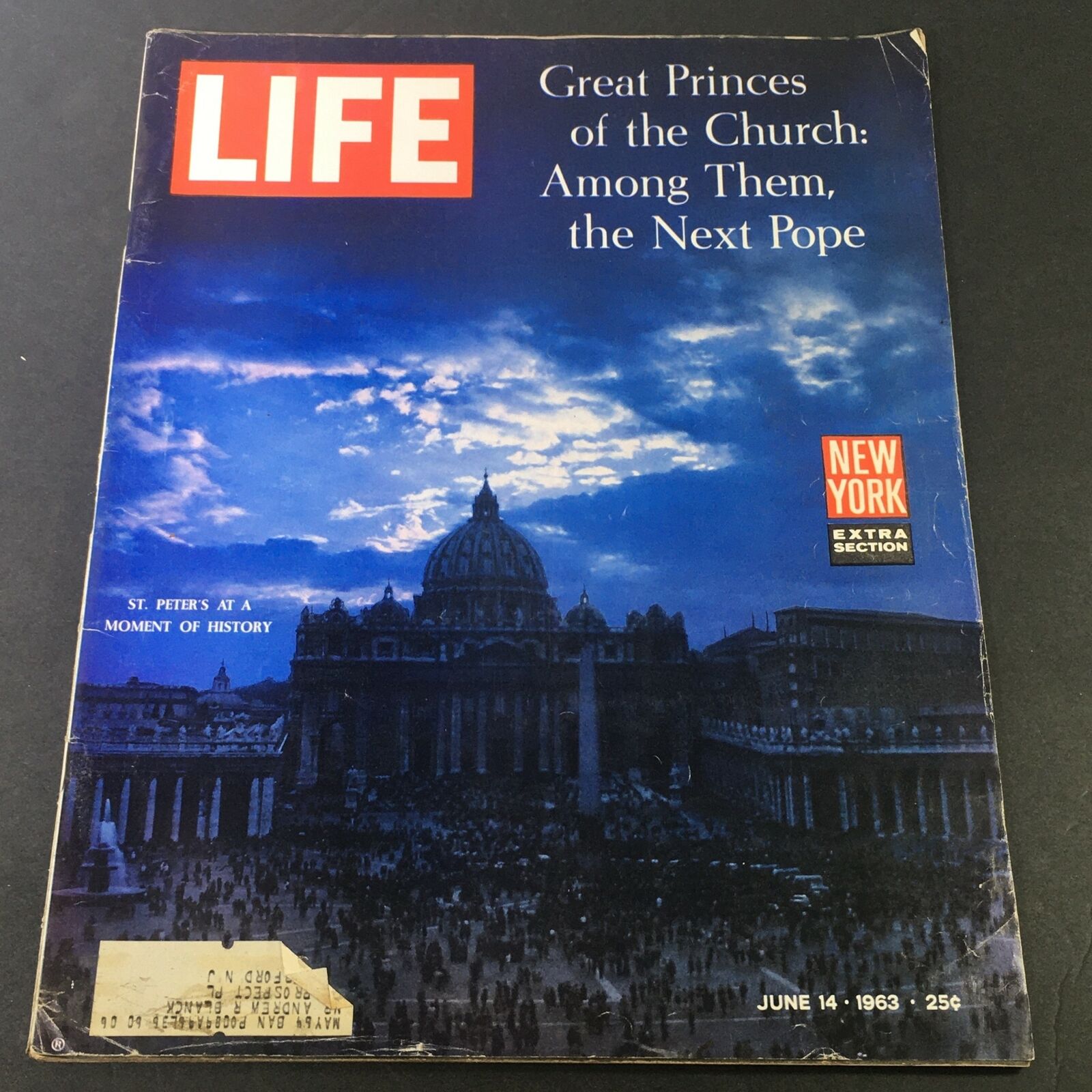 VTG Life Magazine June 14 1963 - St. Peter's At A Moment of History on Next Pope