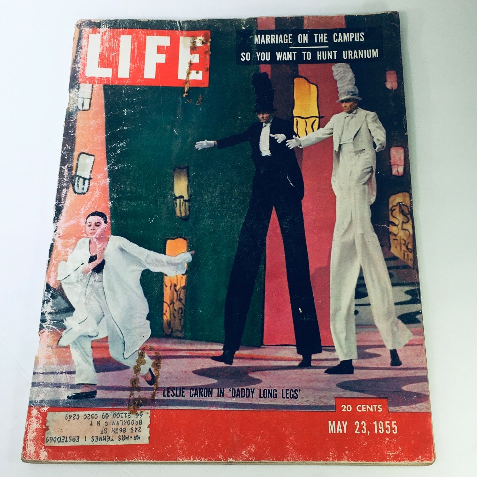 VTG Life Magazine May 23 1955 - Leslie Caron in Daddy Long Legs / Hunt Uranium