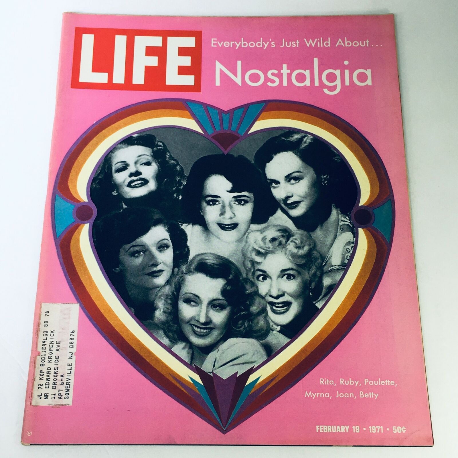 VTG Life Magazine February 19 1971 - Rita, Ruby, Paulette, Myrna, Joan & Betty