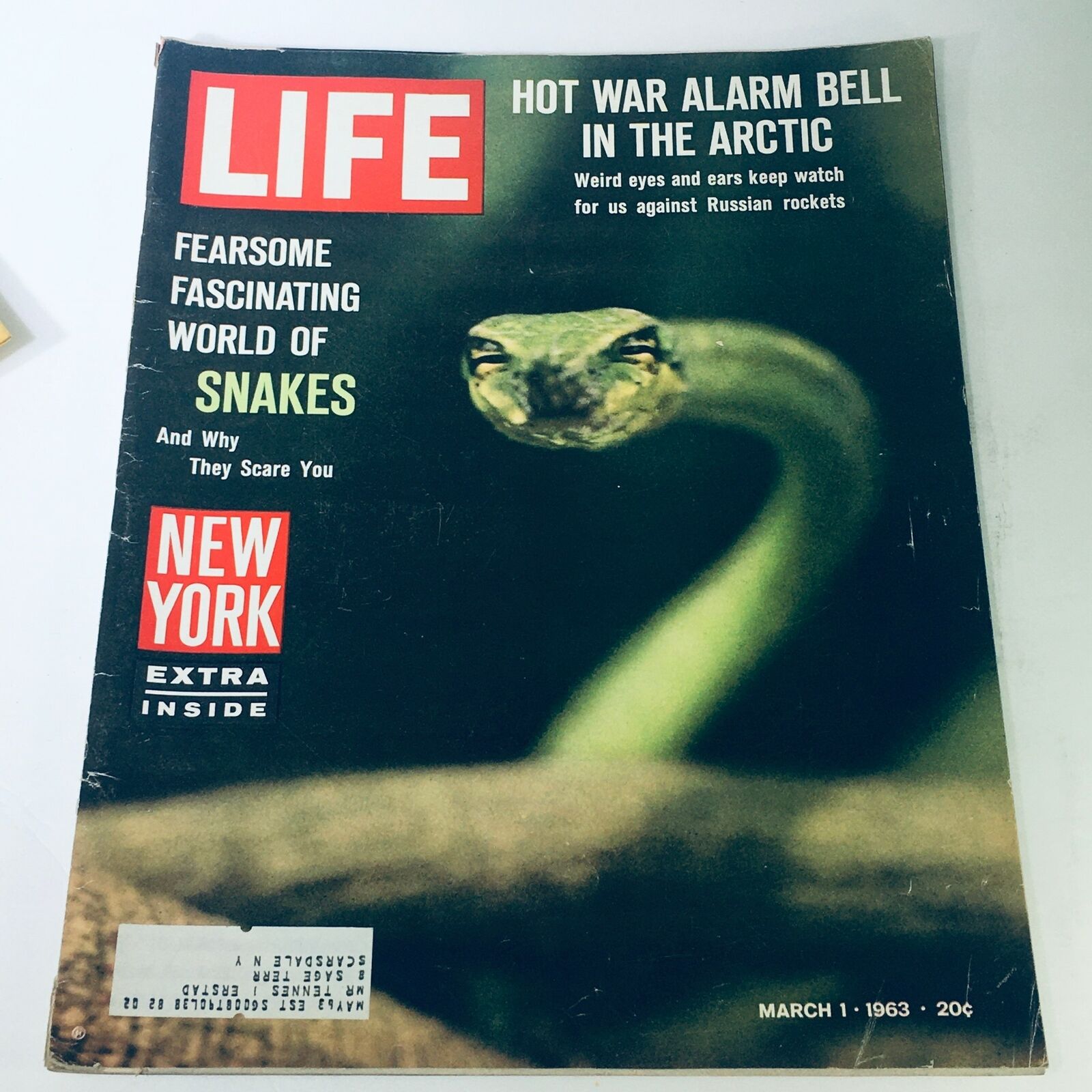 VTG Life Magazine March 1 1963 - Fearsome Fascinating World of Snakes