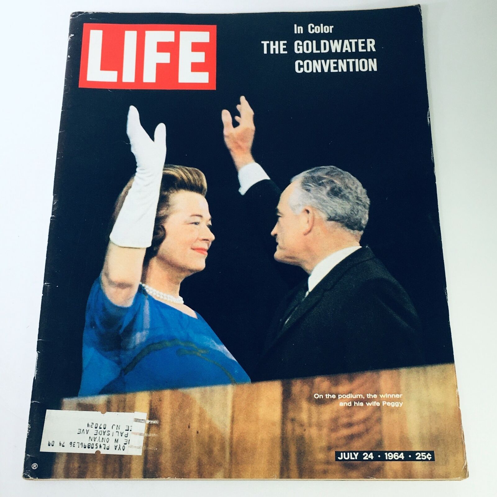 VTG Life Magazine July 24 1964 - In Color: The Goldwater Convention & Wife Peggy