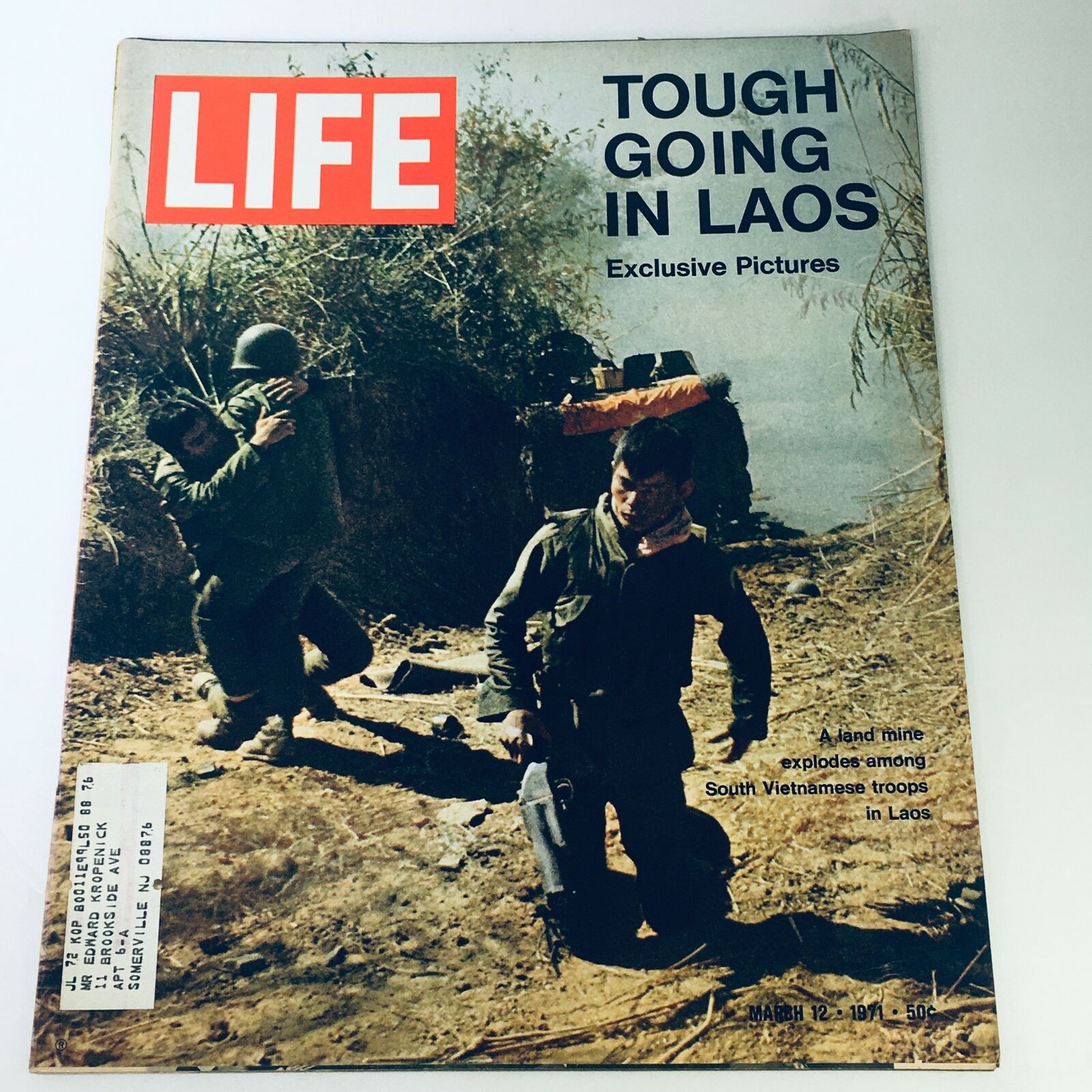 VTG Life Magazine March 12 1971 - Exclusive Pictures of Tough Going In Laos