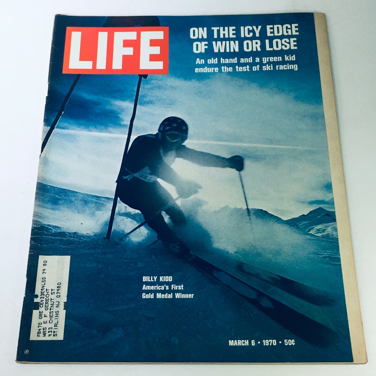 VTG Life Magazine March 6 1970 - Billy Kidd America's First Gold Medal Winner