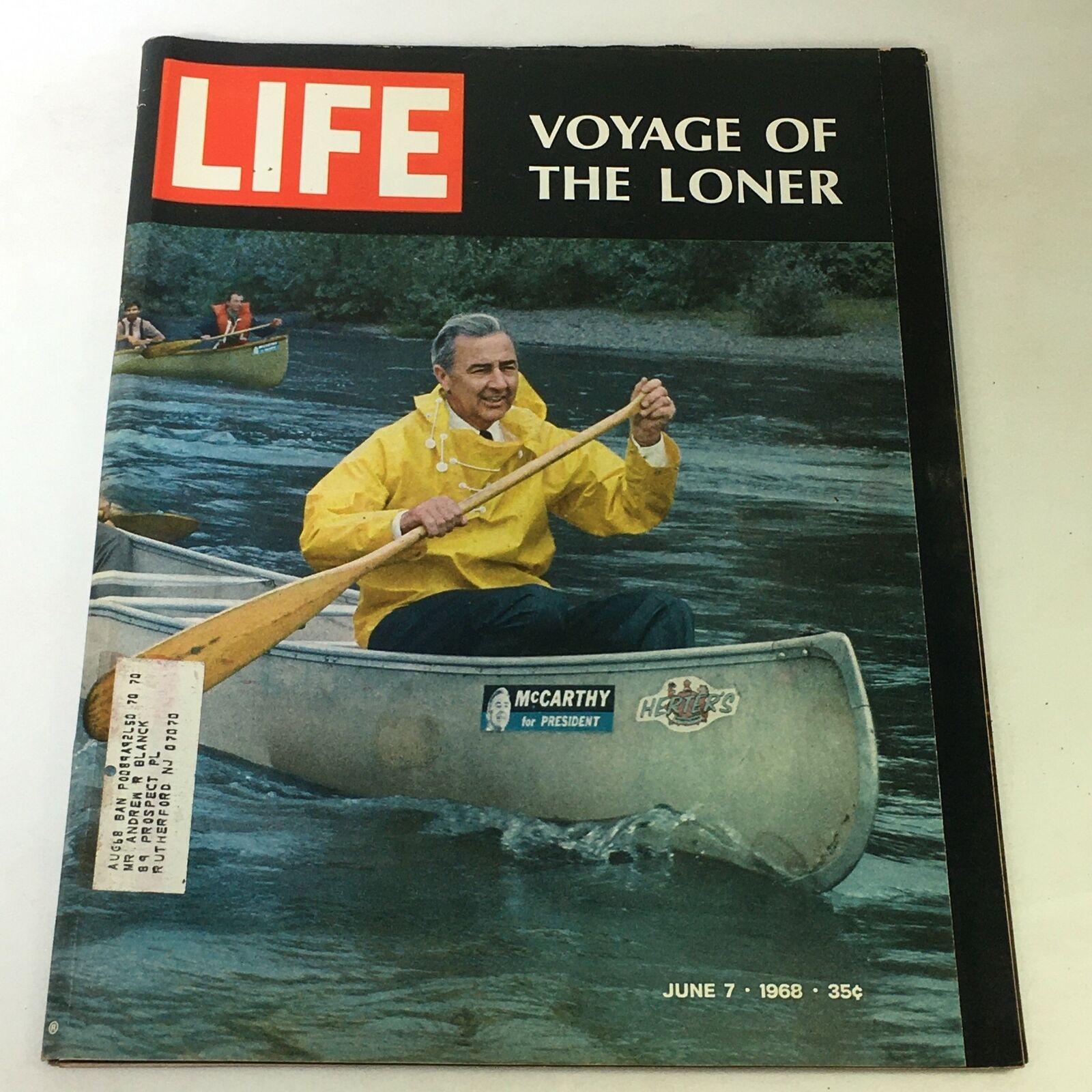 VTG Life Magazine June 7 1968 - Voyage of the Loner Joseph McCarthy