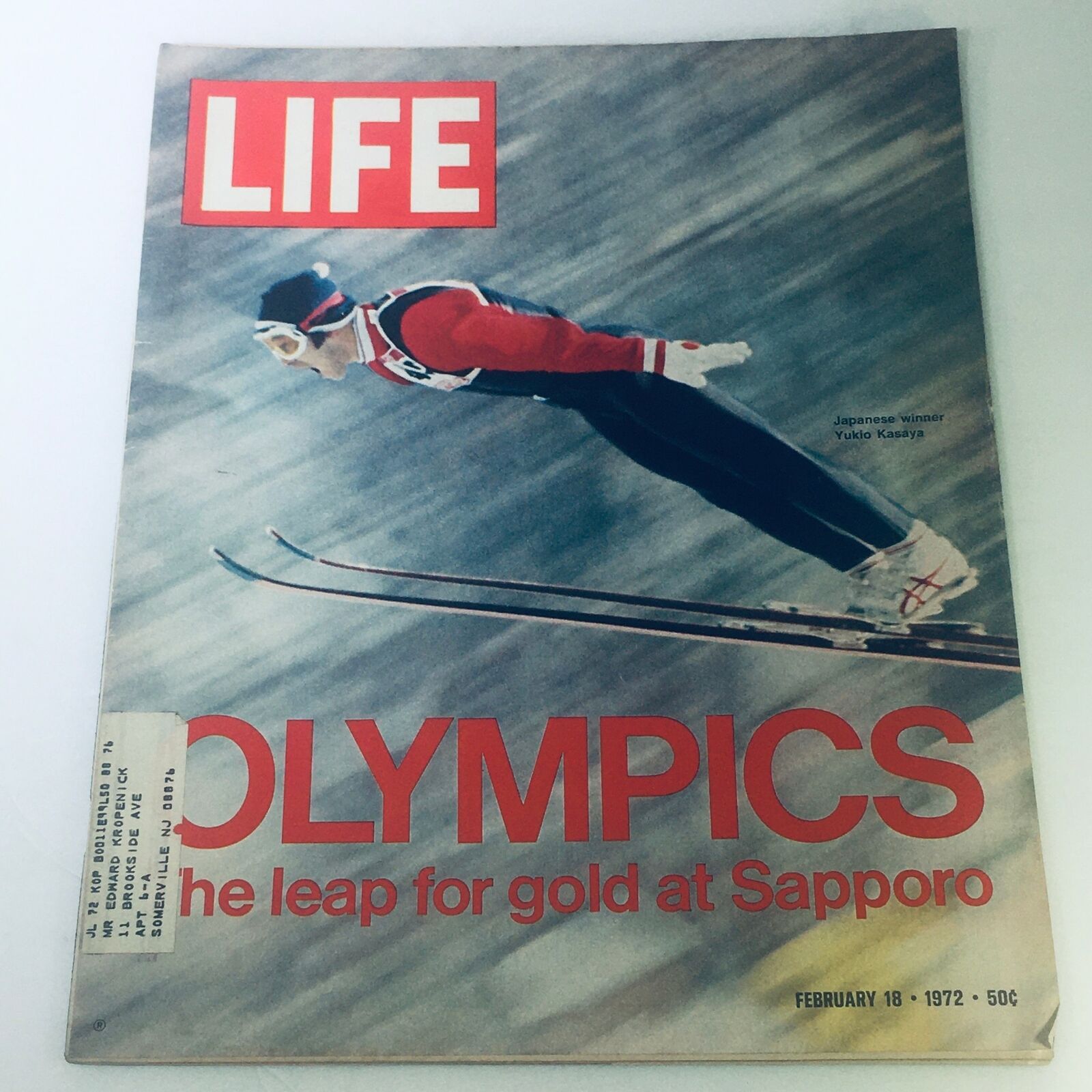 VTG Life Magazine February 18 1972 - Olympics Japanese Winner Yukio Kasaya