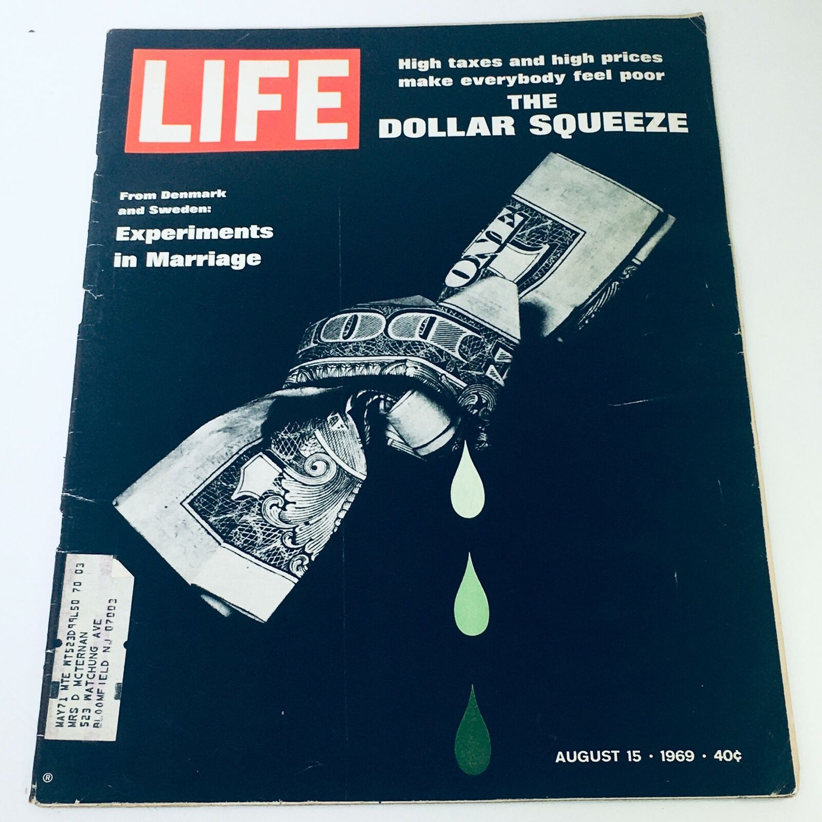 VTG Life Magazine August 15 1969 - From Denmark & Sweden Experiments in Marriage