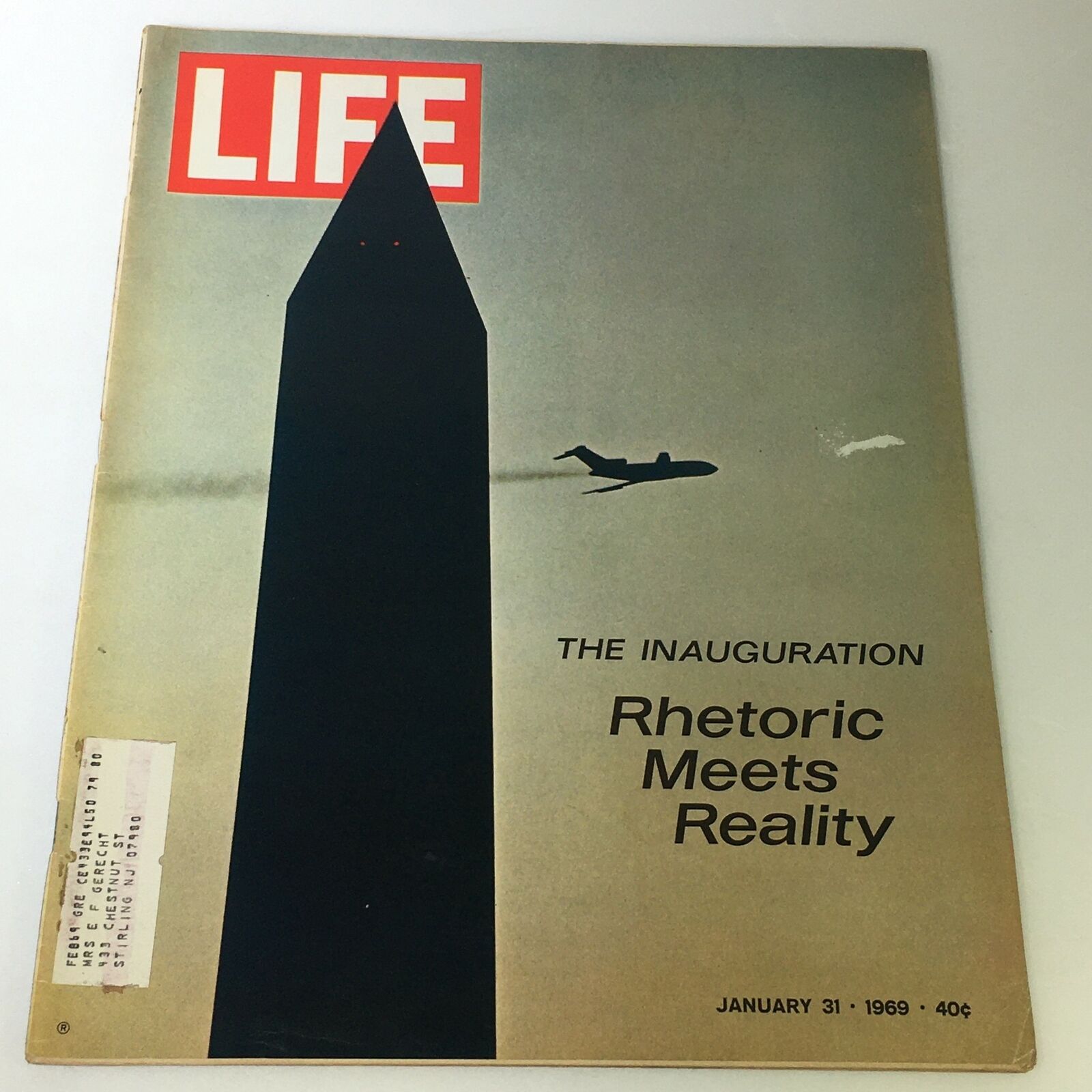 VTG Life Magazine January 31 1969 - The Inauguration Rhetoric Meets Reality