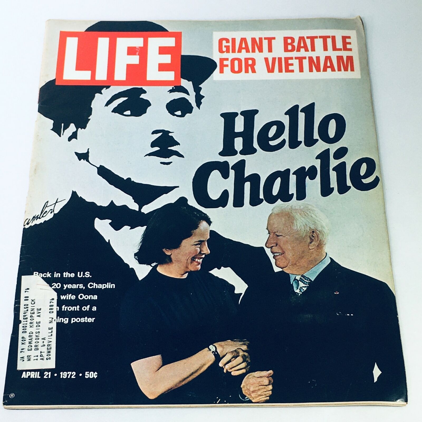 VTG Life Magazine April 21 1972 - Charlie Chaplin / Giant Battle For Vietnam