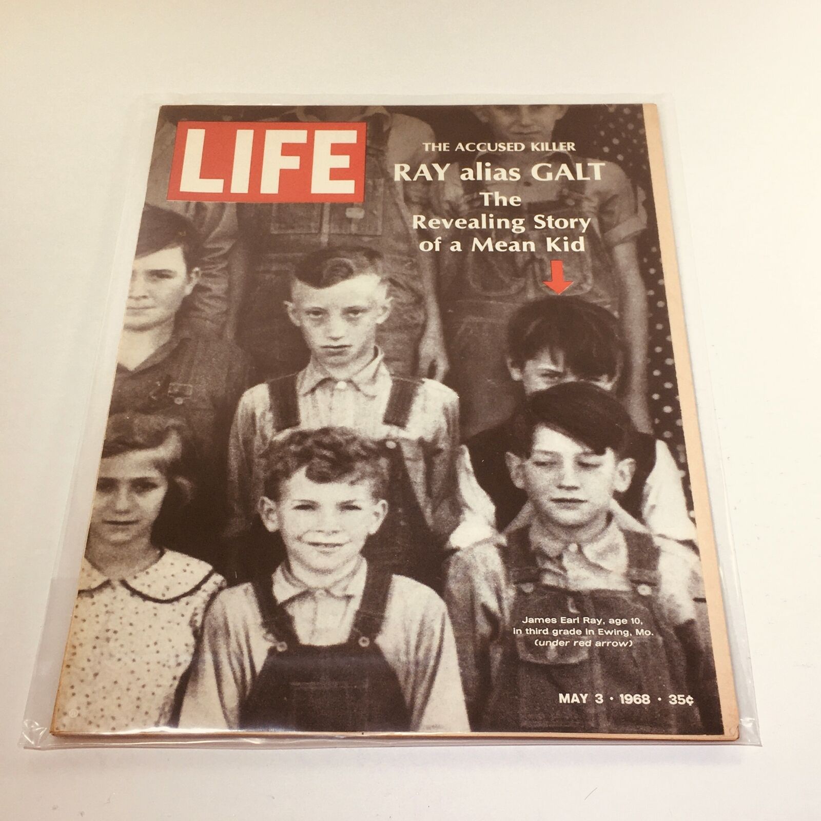 VTG Life Magazine: May 3 1968 - The Accused Killer James Earl Ray at Age 10