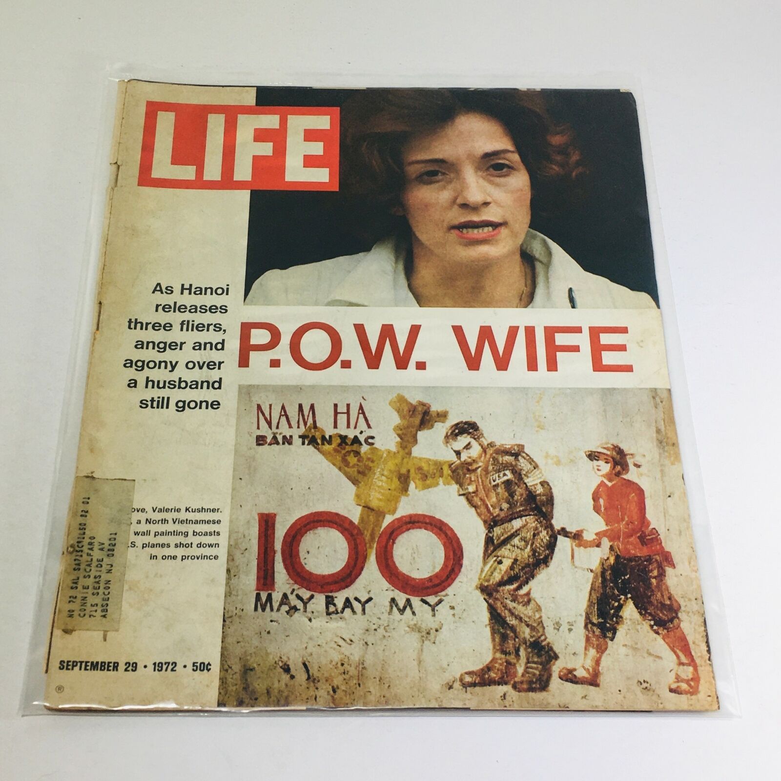 VTG Life Magazine: September 29 1972 -Hanoi Released/P.O.W. Wife/Valerie Kushner