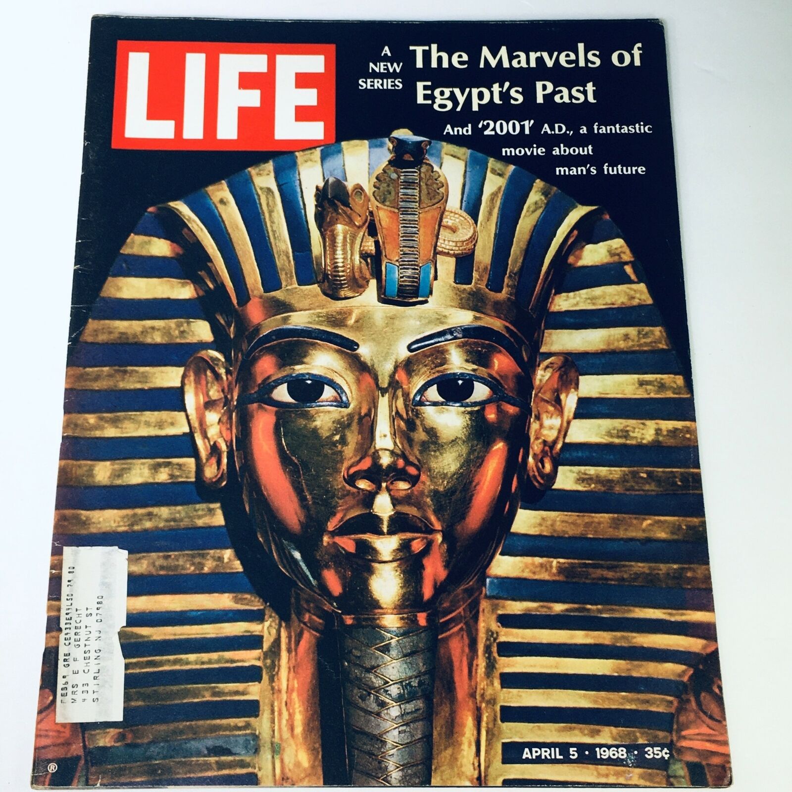 VTG Life Magazine April 5 1968 - The Marvels of Egypt's Past and '2001' A.D.