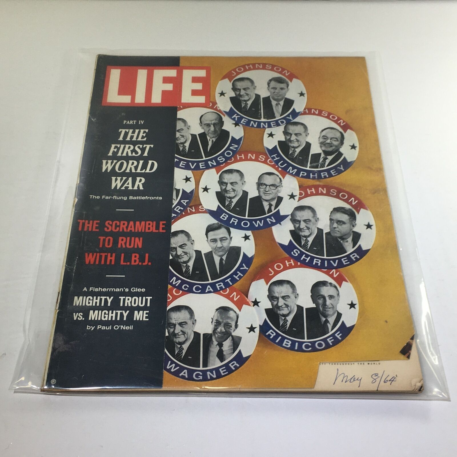 VTG Life Magazine: May 8 1964 - The First World War/Mighty Trout vs Mighty Me