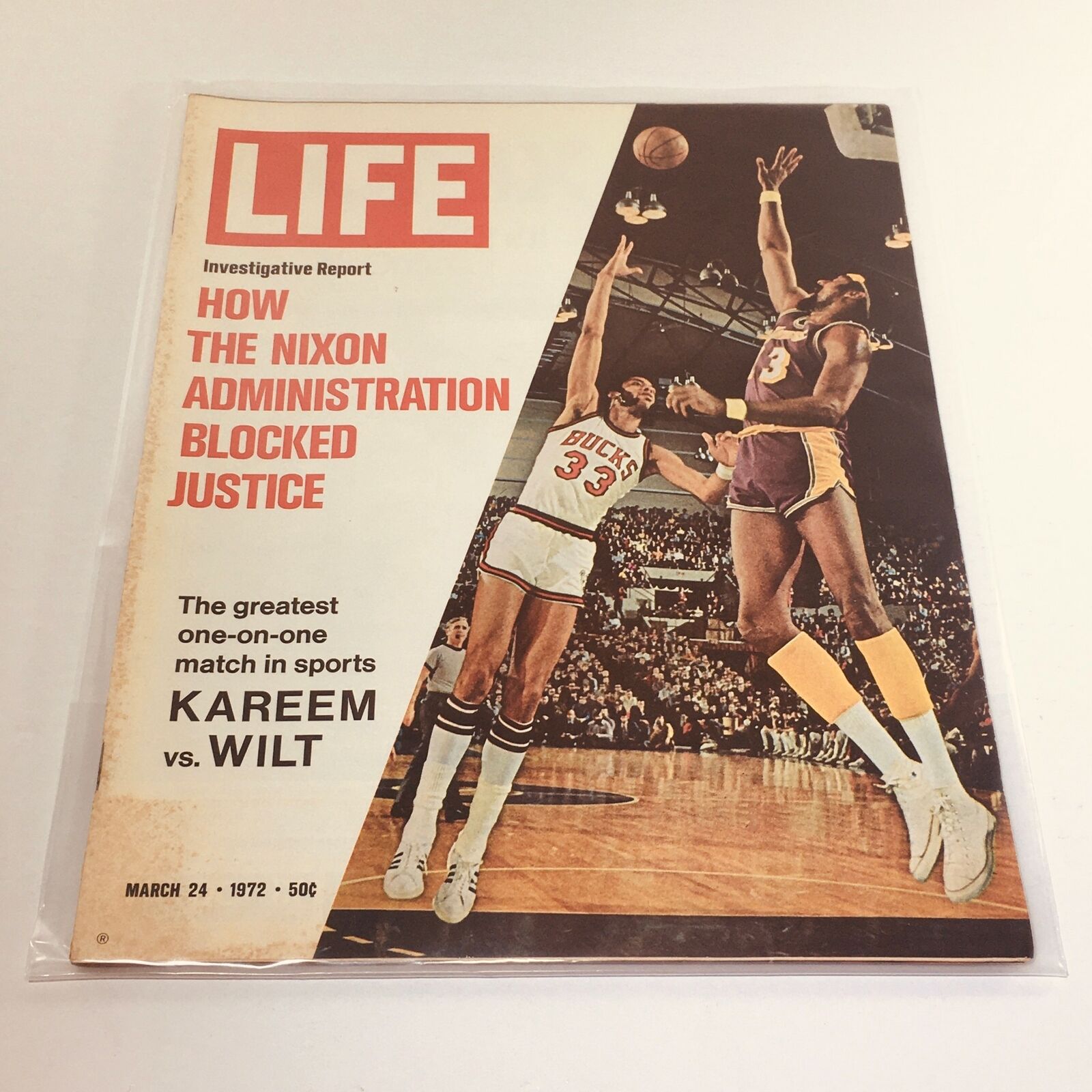 VTG Life Magazine: March 24 1972 - Kareem vs Wilt/The Nixon Administration